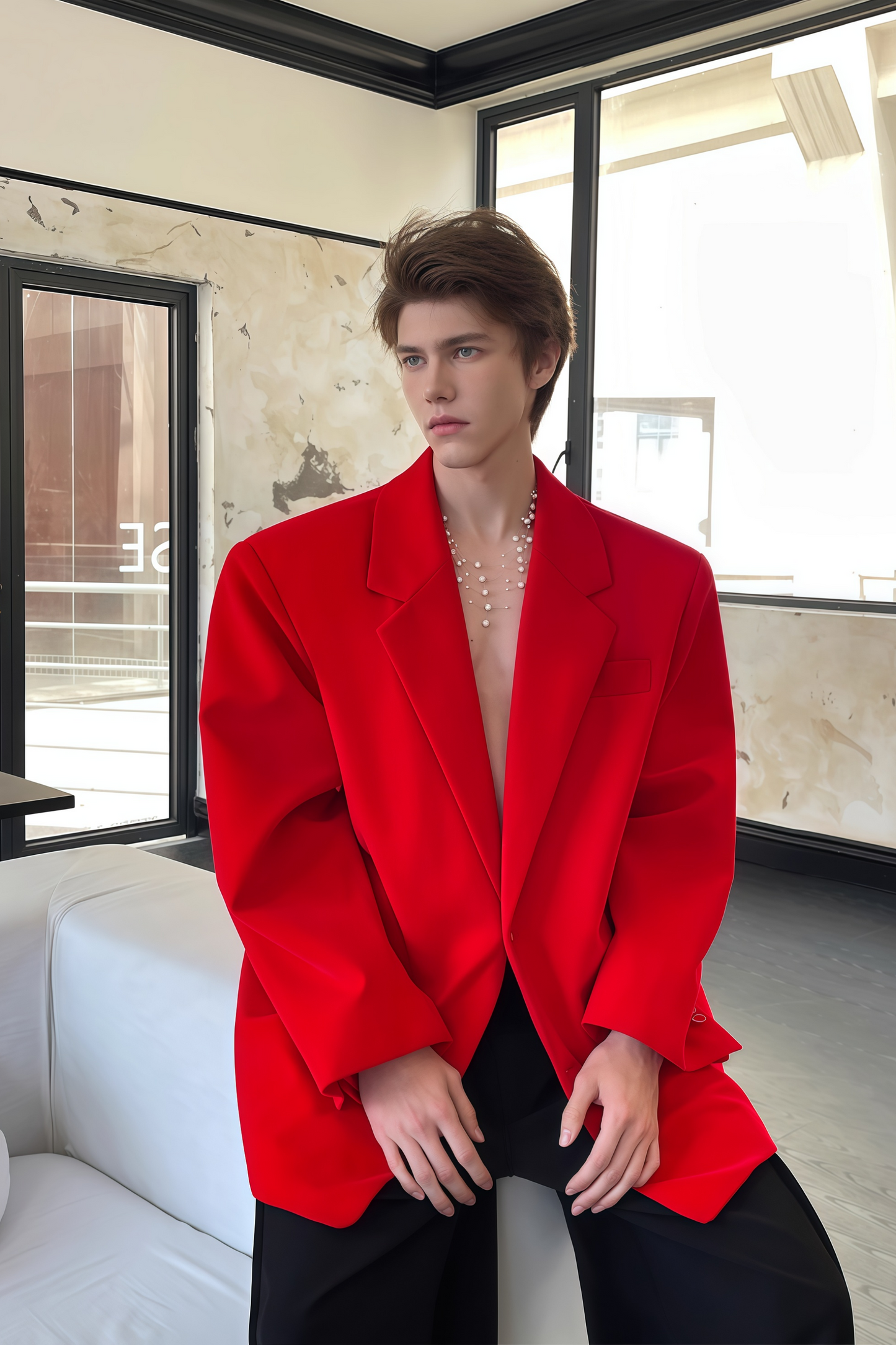 Phoenix red suit jacket