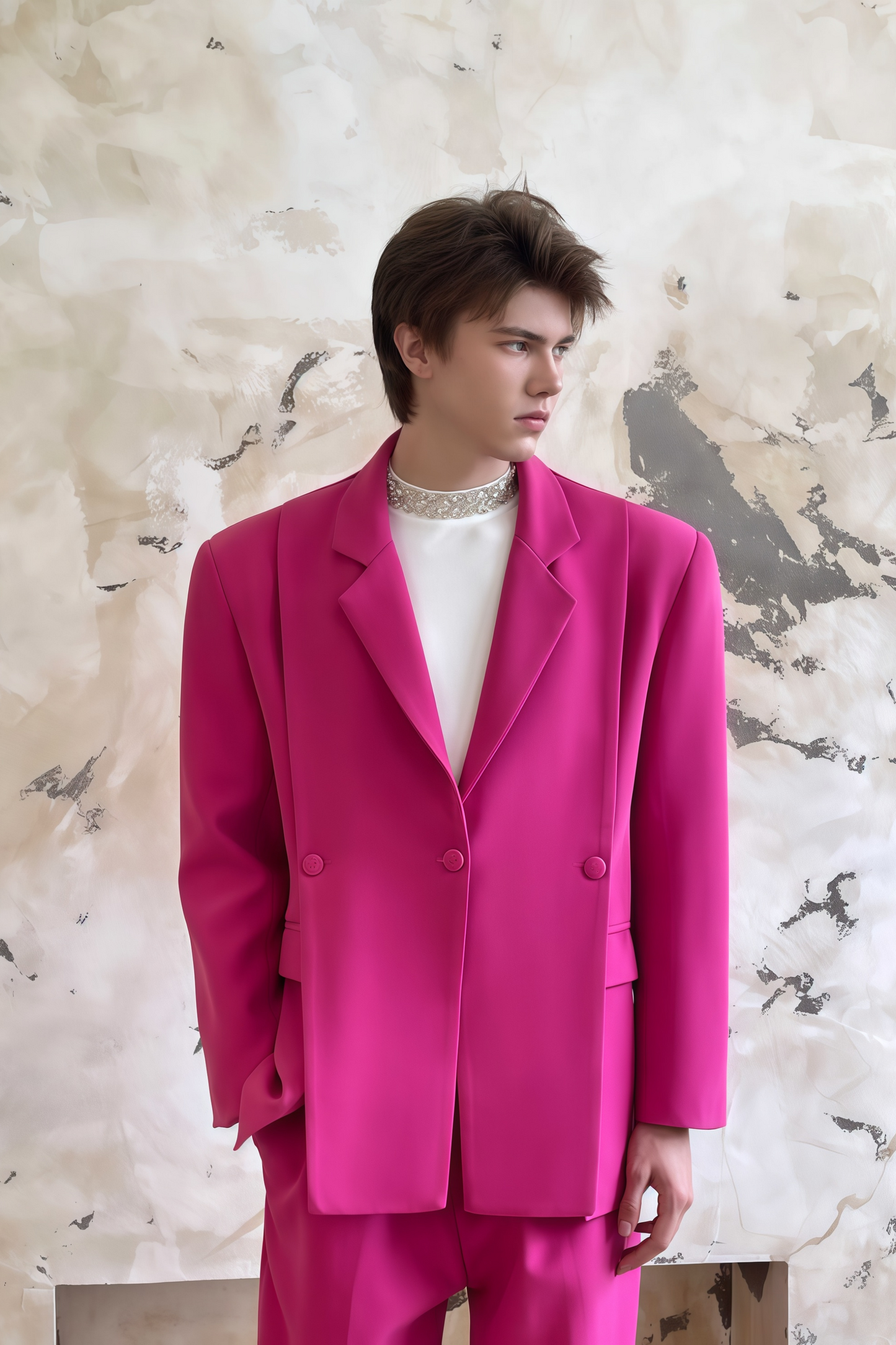 بدلة وردي من Asher