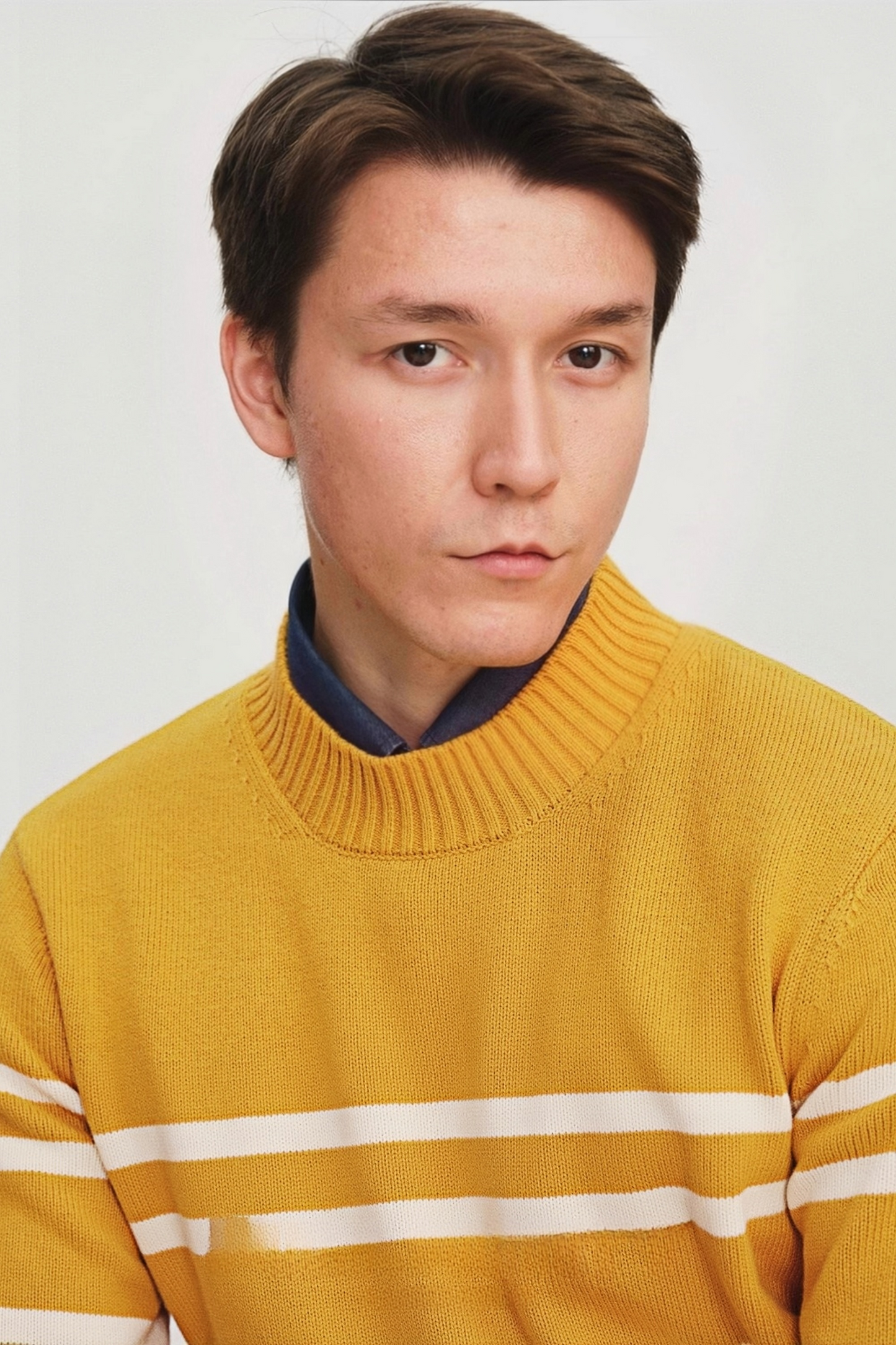 Silas stripe-pattern round-neck jumper