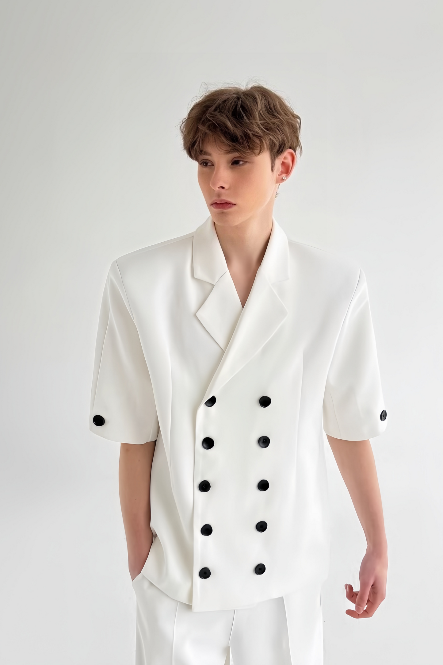 Diego White Double-breasted Suit