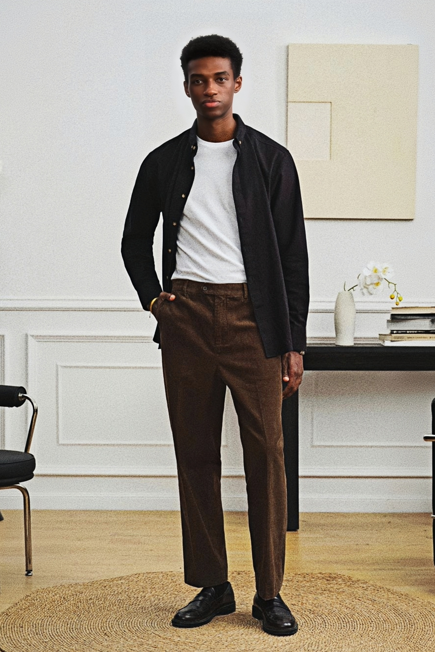 قميص أسود من Atticus