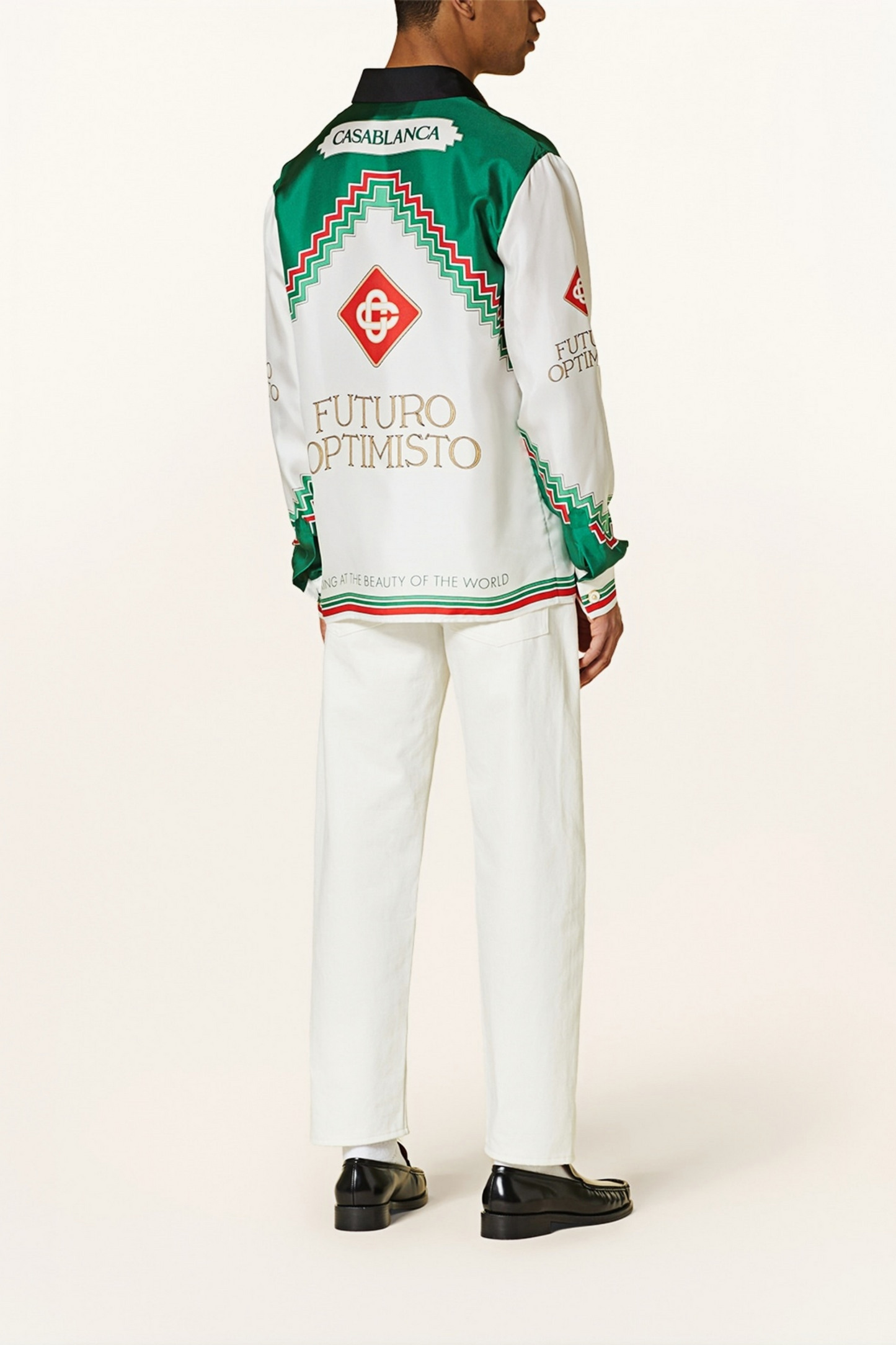 قميص أبيض طويل الأكمام من Baptiste white optimistic futuro