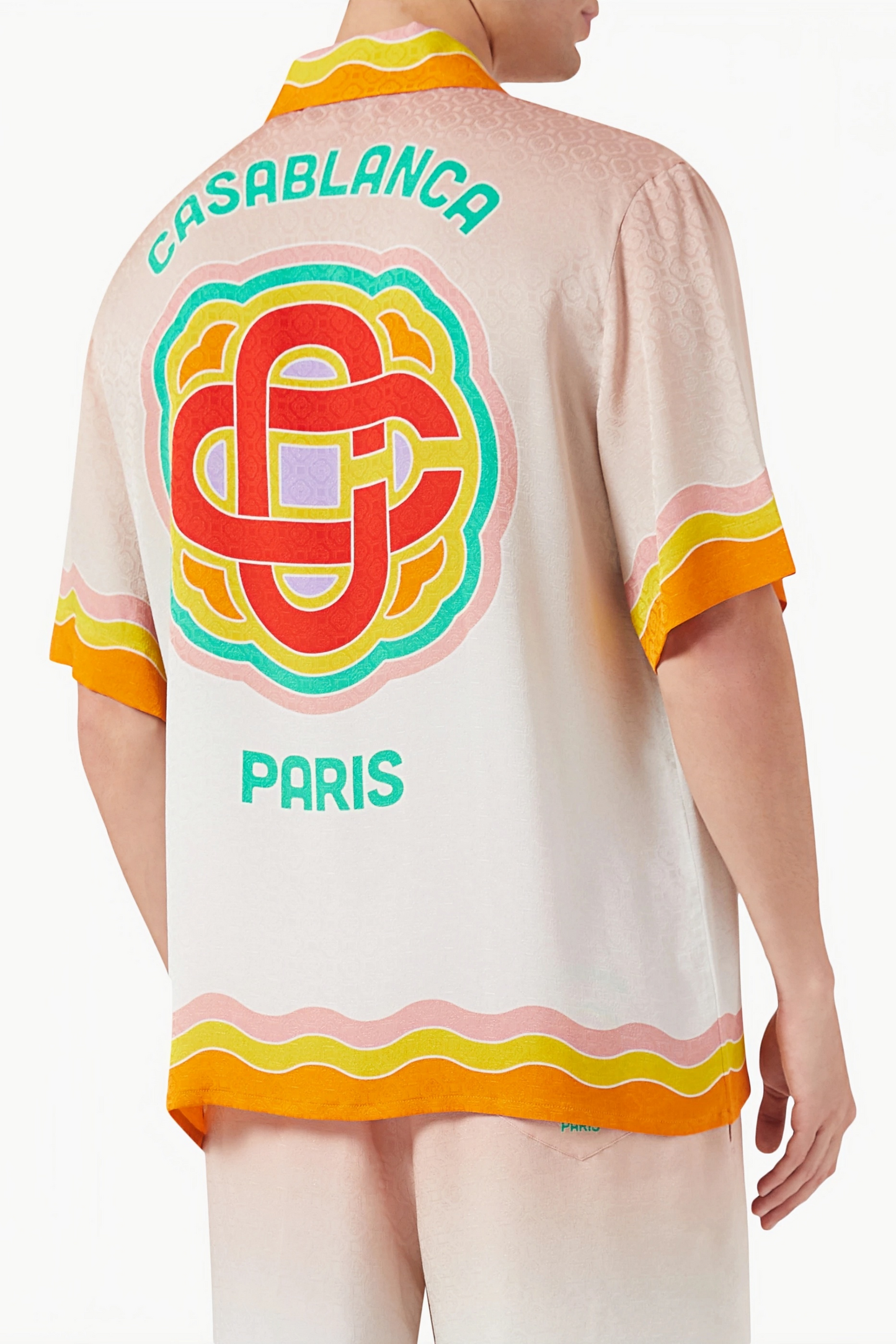 Julien orange striped short-sleeve shirt