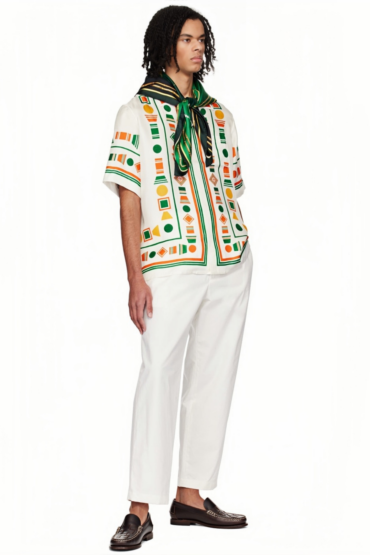 قميص قصير الأكمام بطبعة هندسية من Walter White