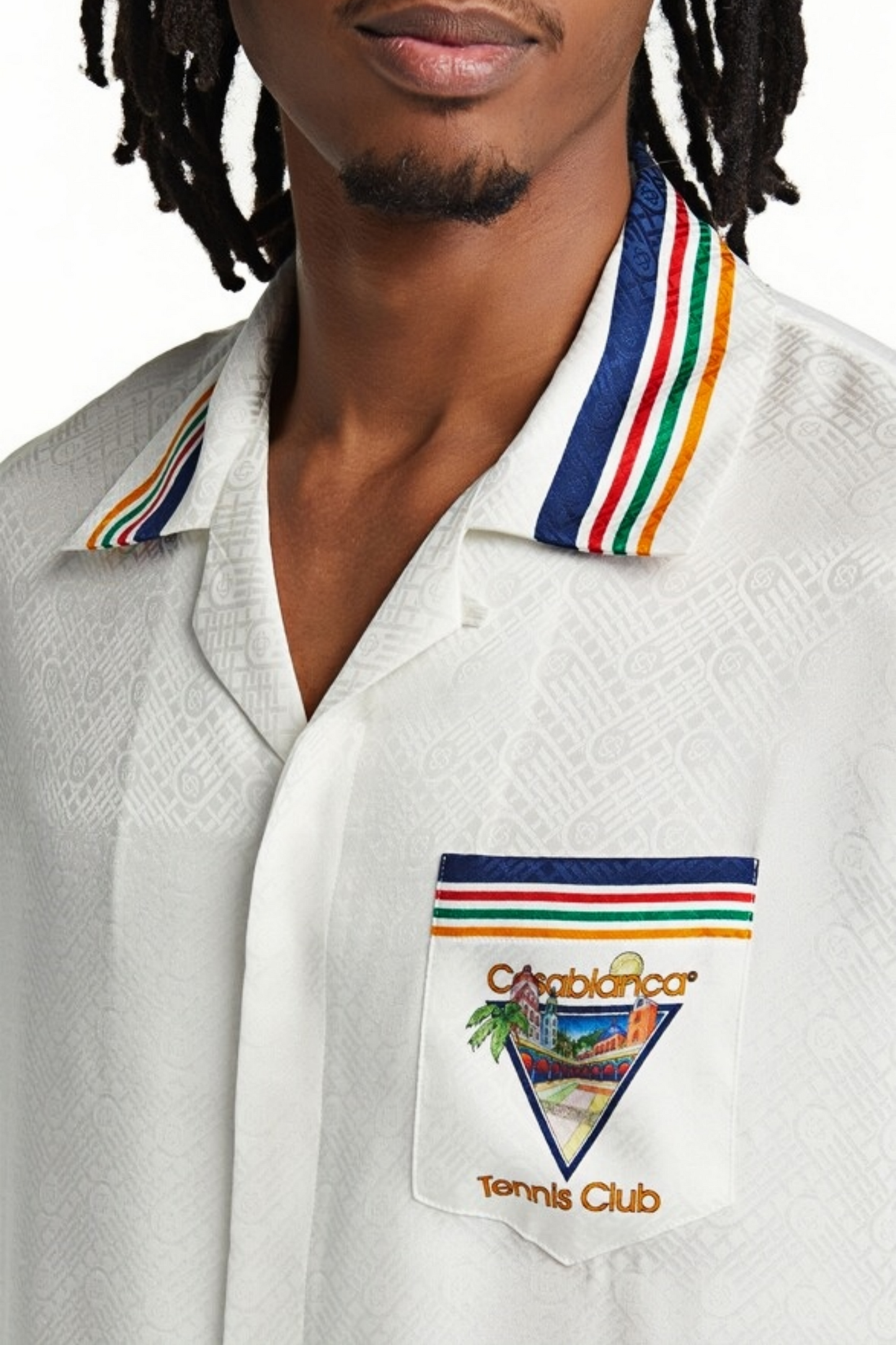 Peter white tennis club graphic short-sleeve shirt
