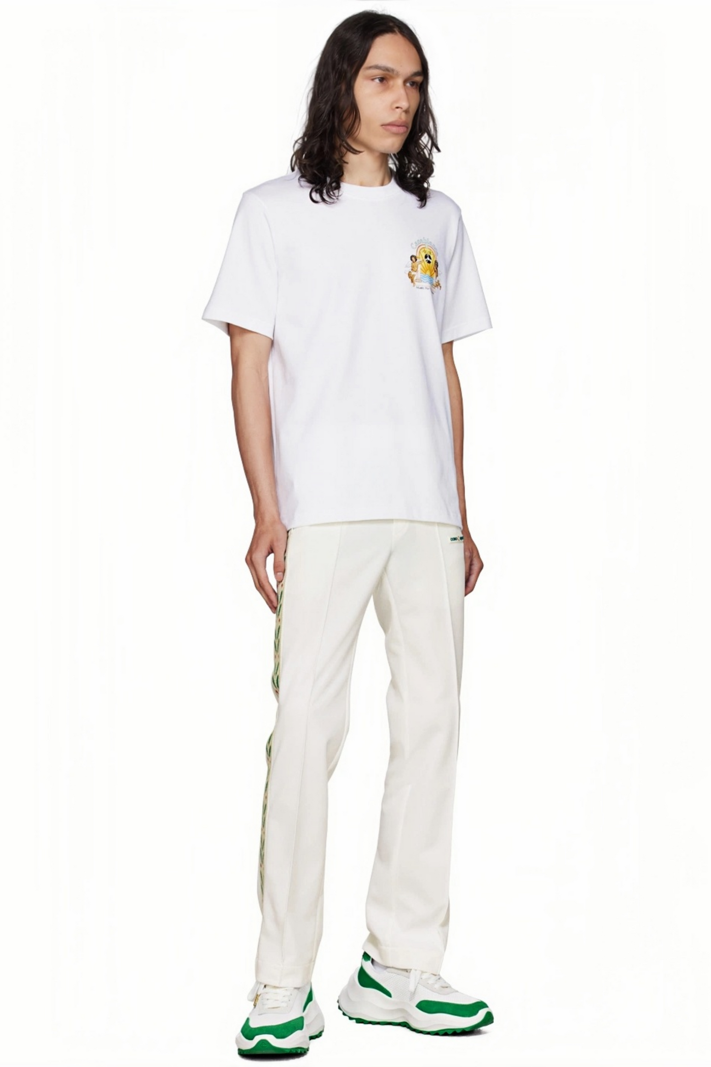 Ethan white graphic-print t-shirt