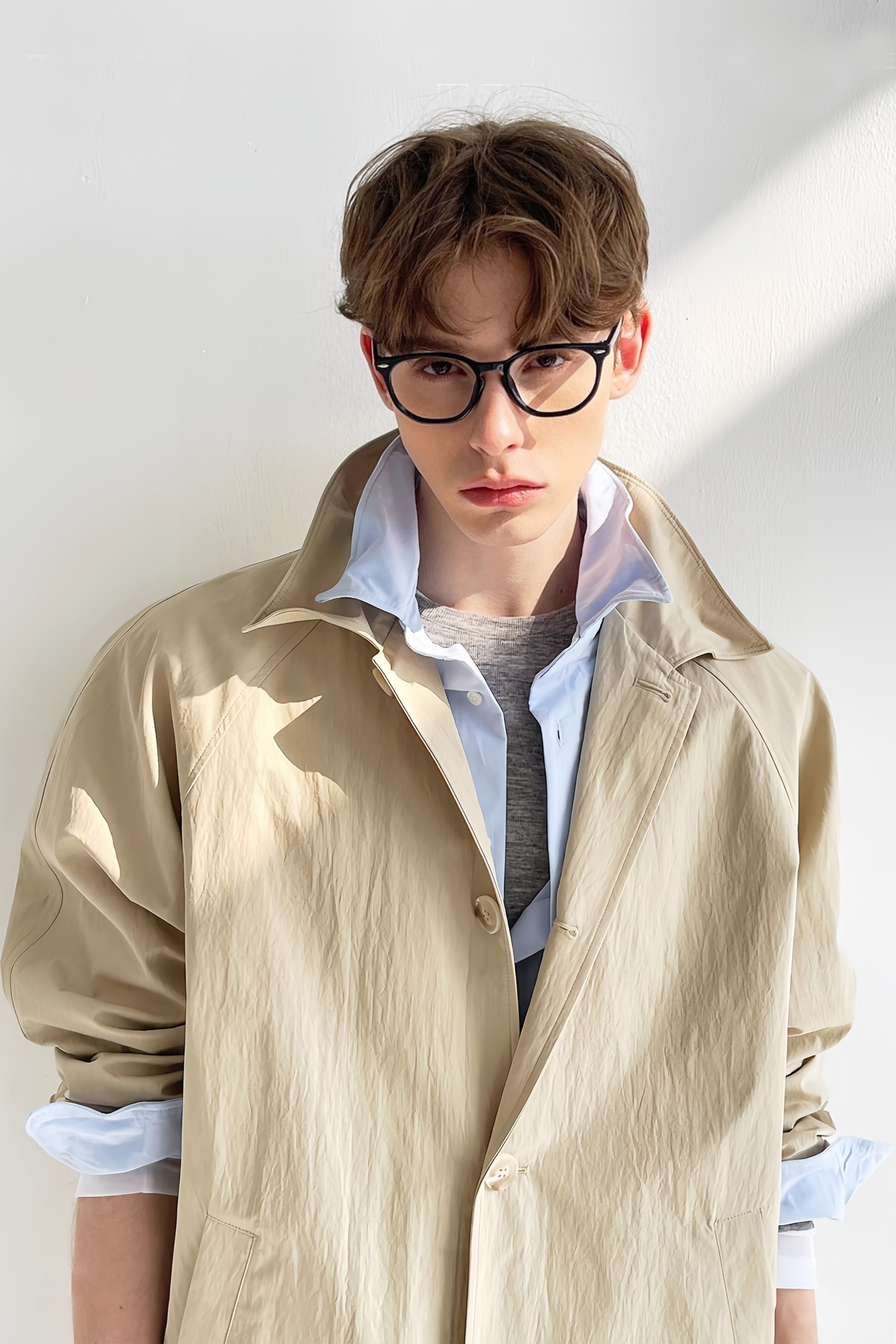 Maël neutral  midi coat