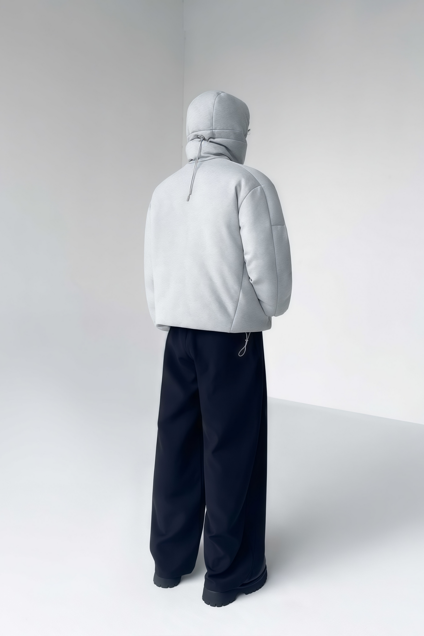 Samuel gray high-neck jacket