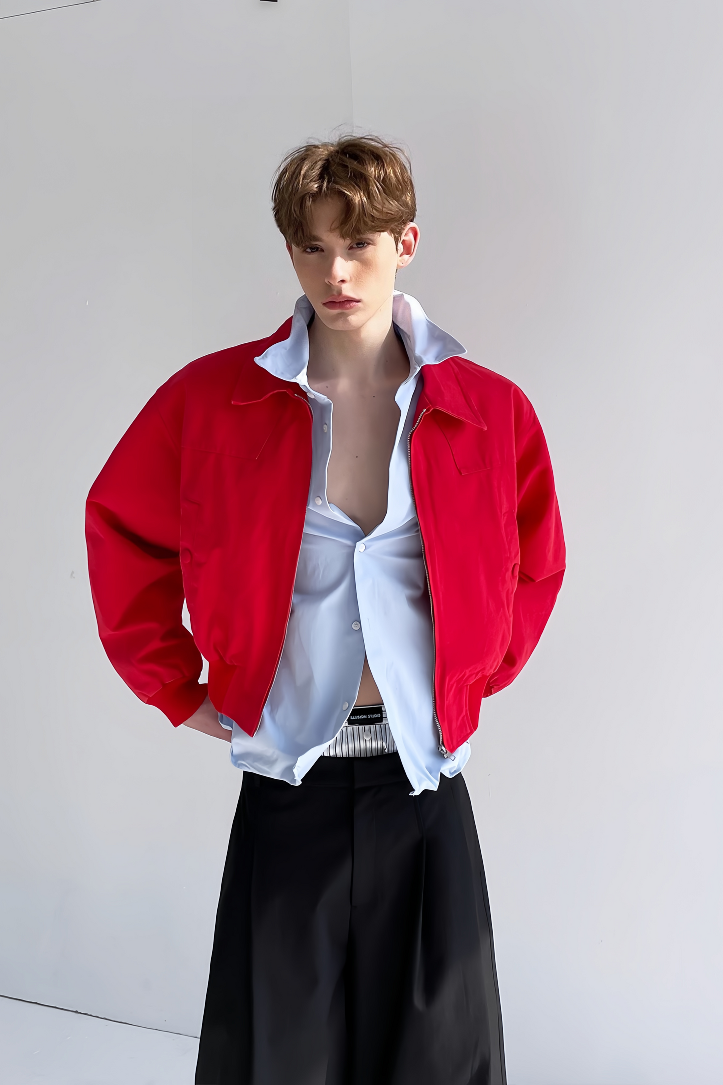 Marcel red cropped jacket