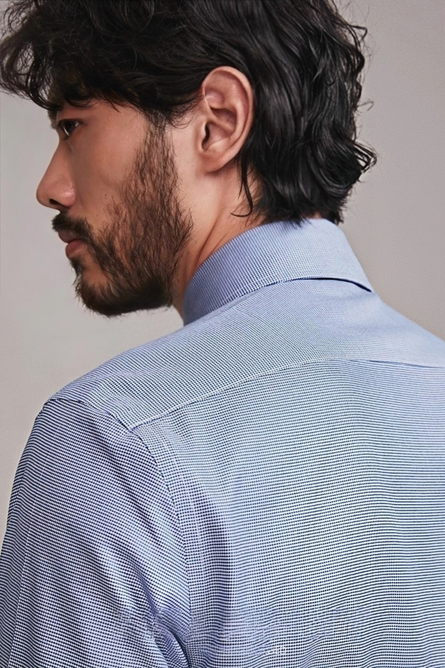 Edward blue houndstooth shirt