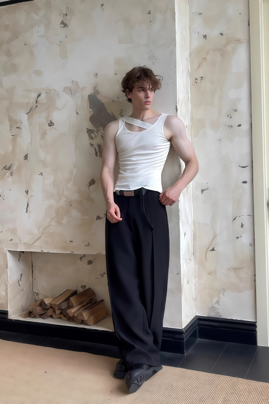 قميص بدون أكمام أبيض من Victor