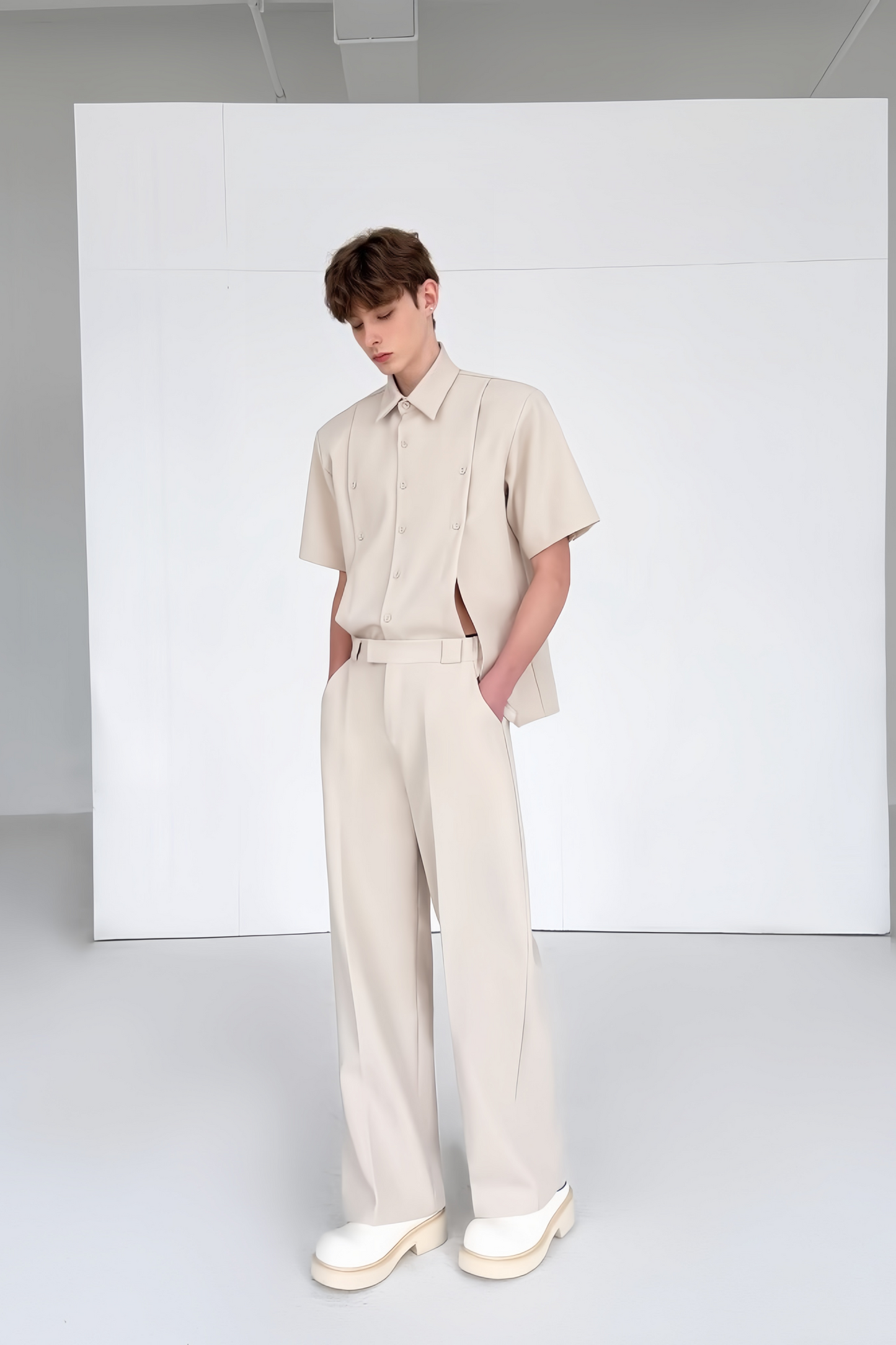 Lowie neutrals front slit suit