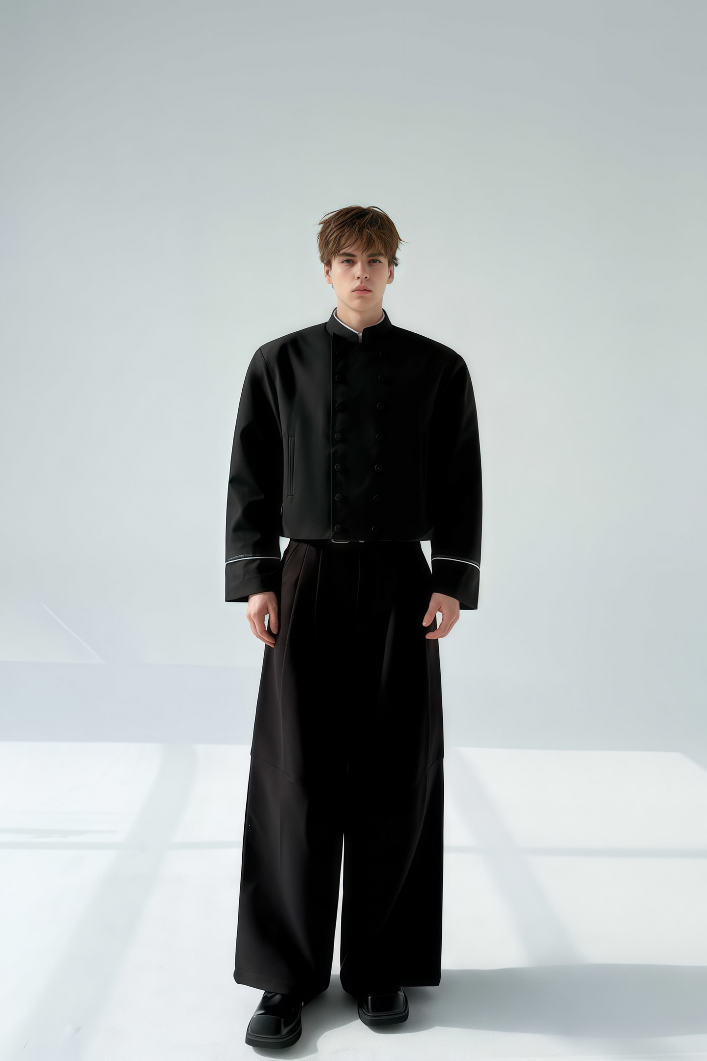 Lucian black Chinese-style jacket