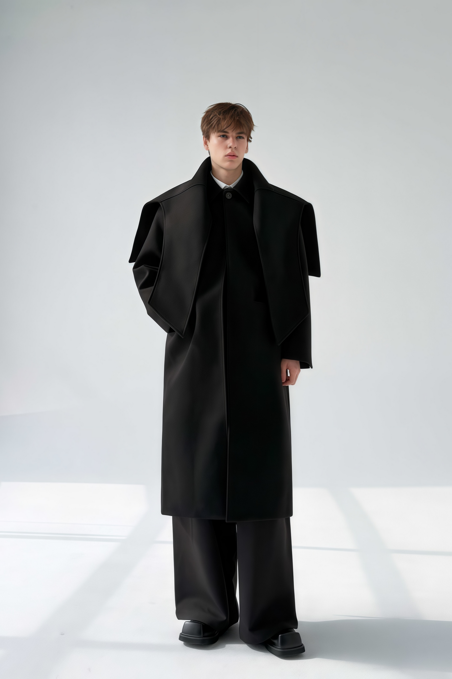 Kairo black maxi coat