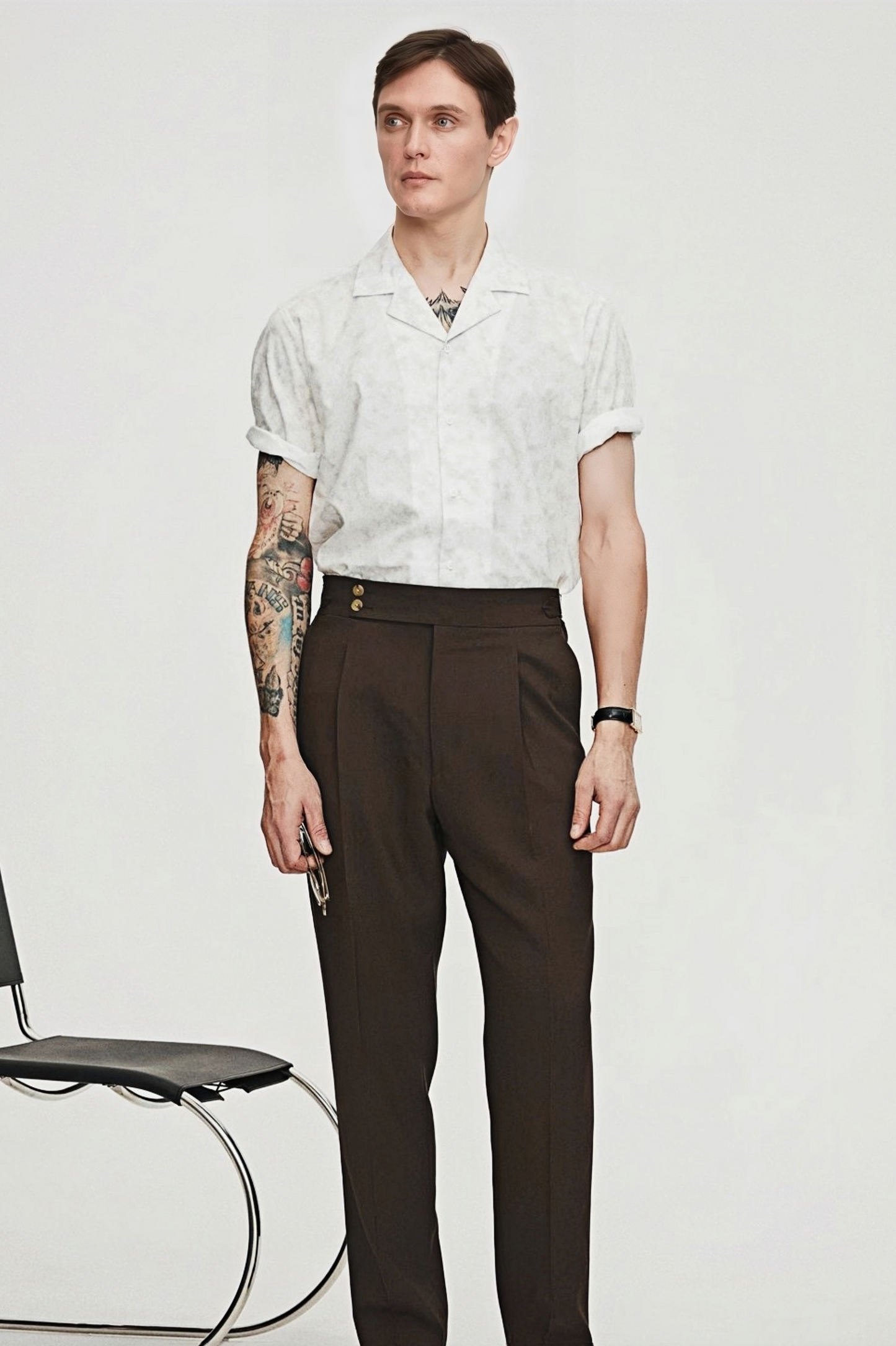 Kiran white tie-dyed shirt