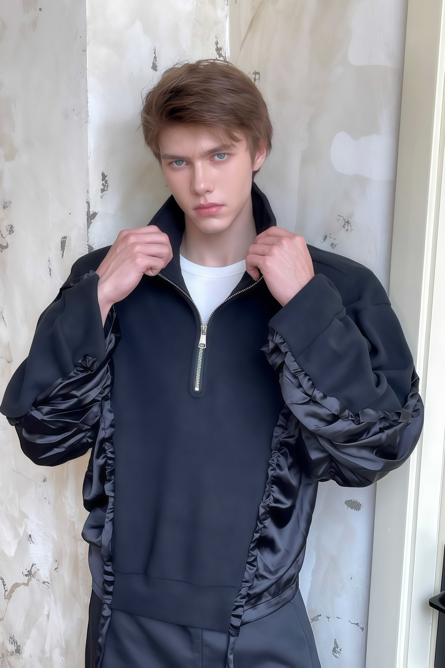 Soren batwing-style drawstring-detail sweatshirt