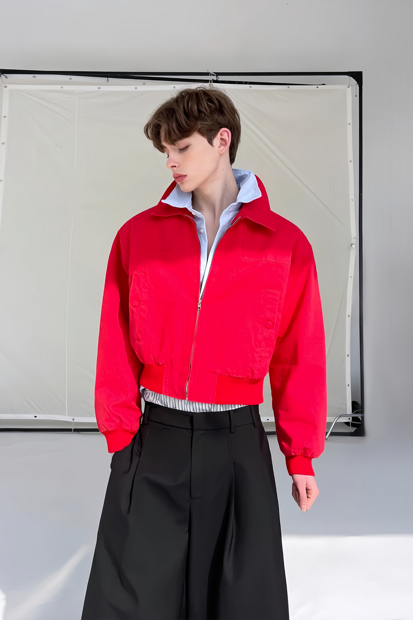 Marcel red cropped jacket
