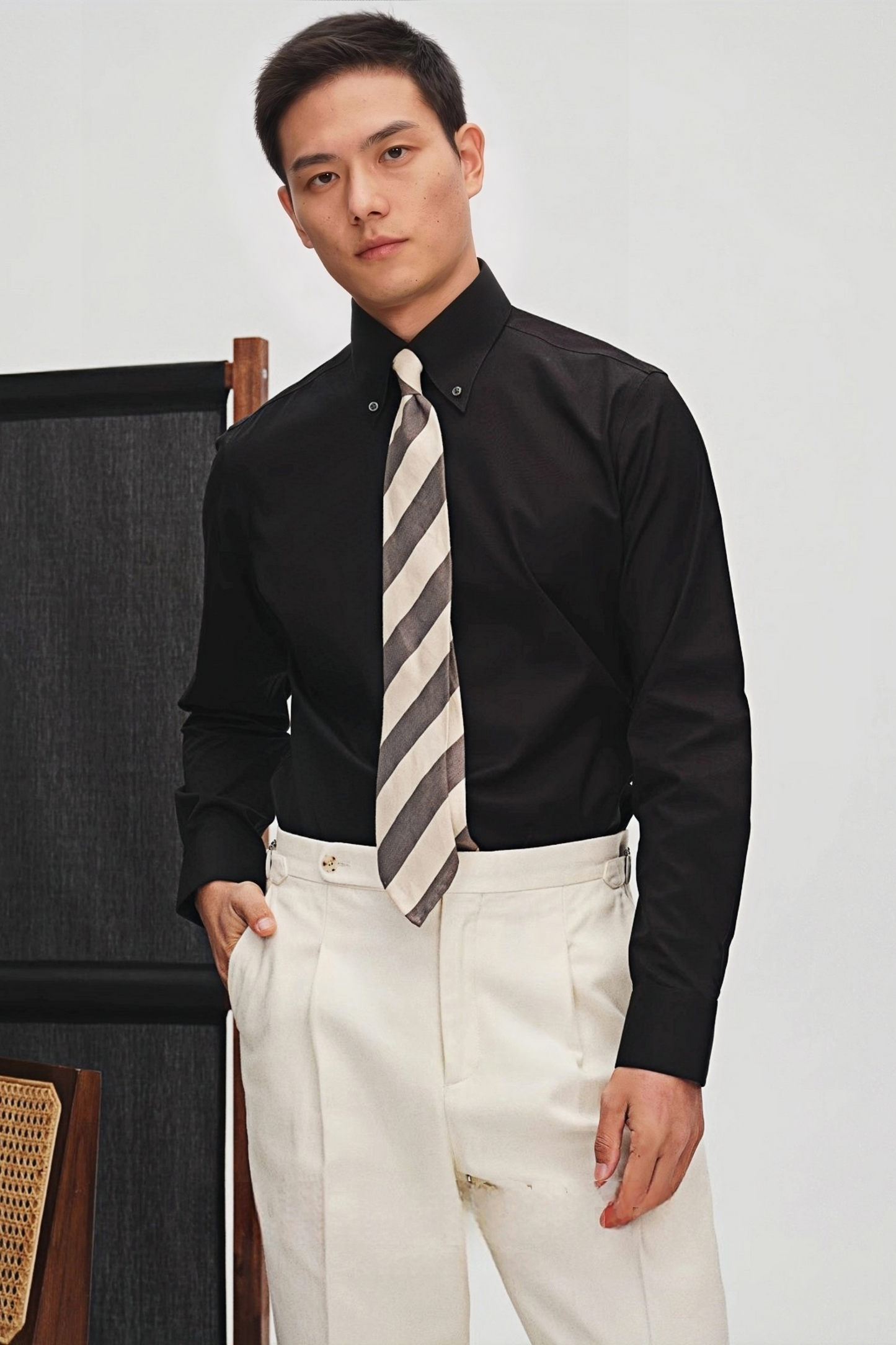 Theodore black shirt