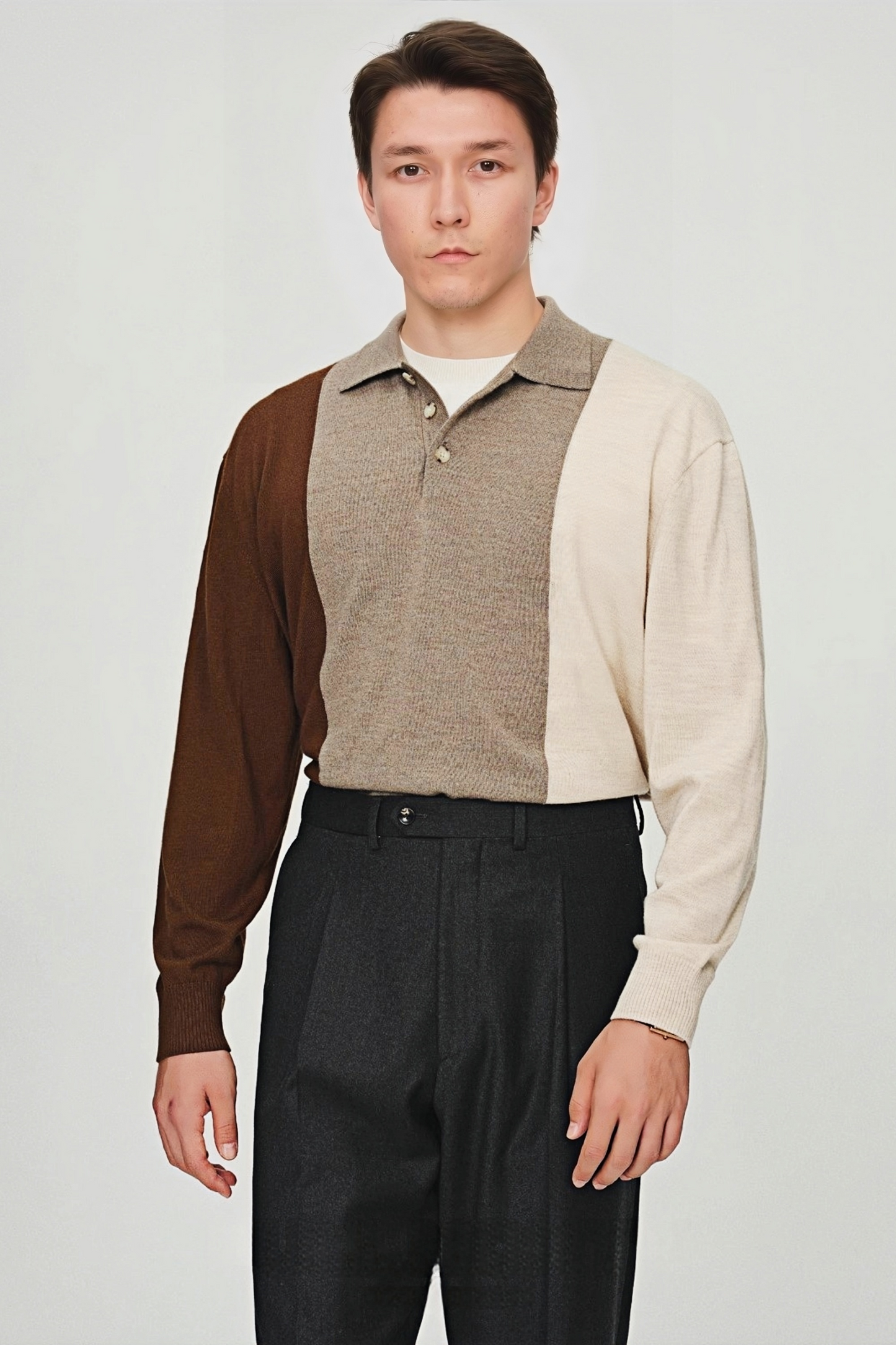 Cyrus brown cotton polo shirt