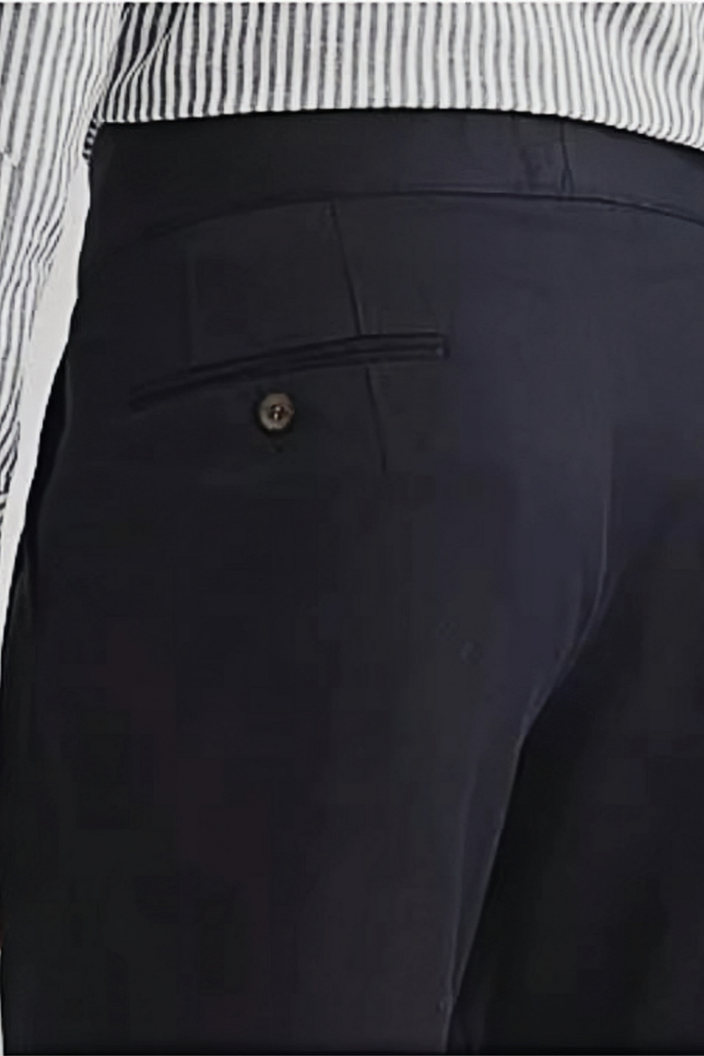 Jay navy blue straight-cut shorts