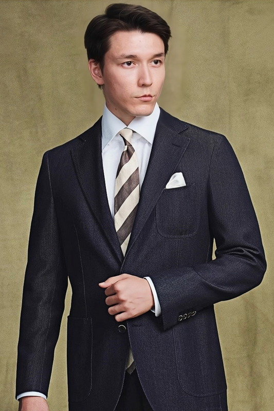 سترة أليستير باللون الأزرق الداكن