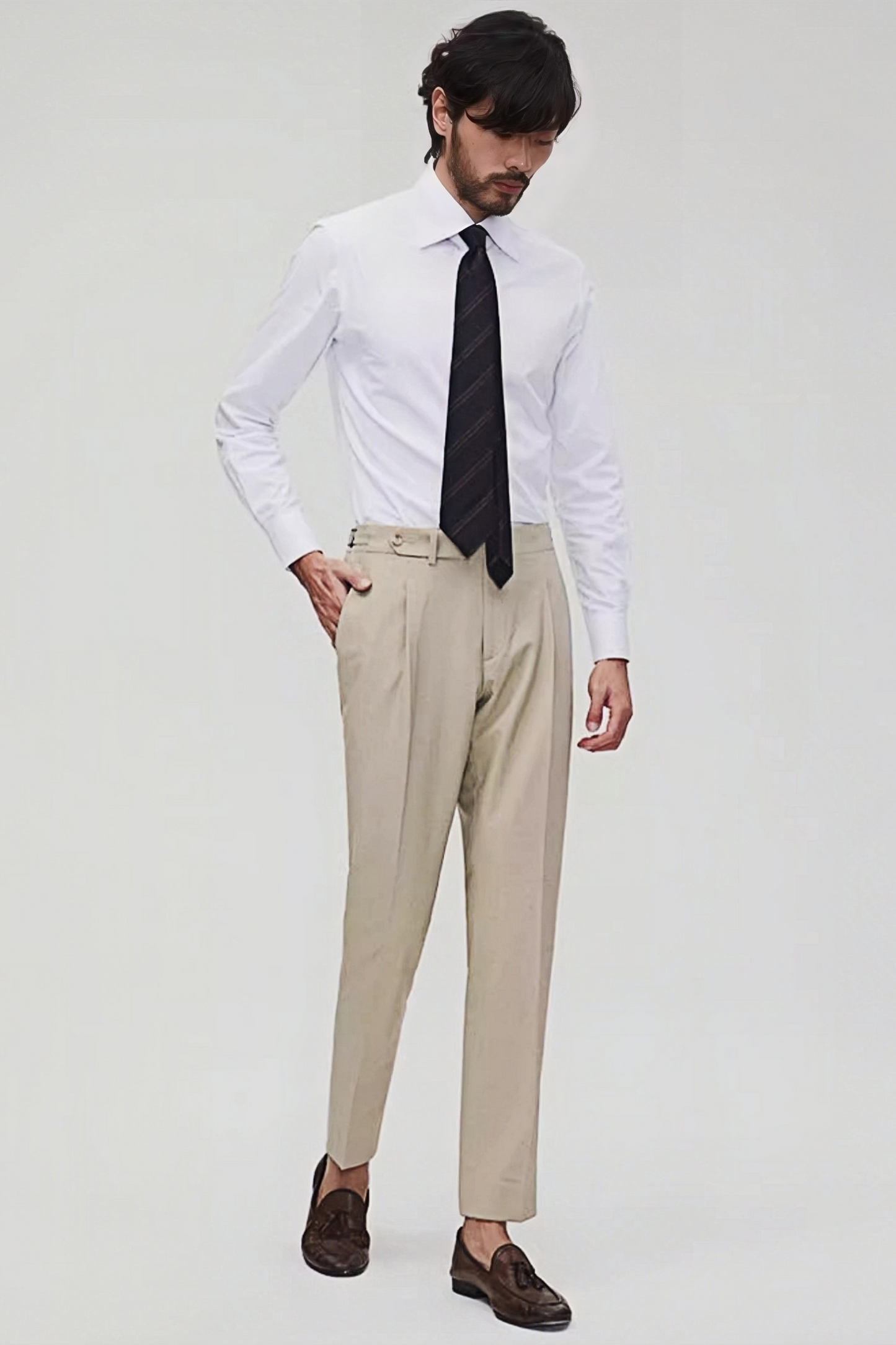 Kai light beige trousers