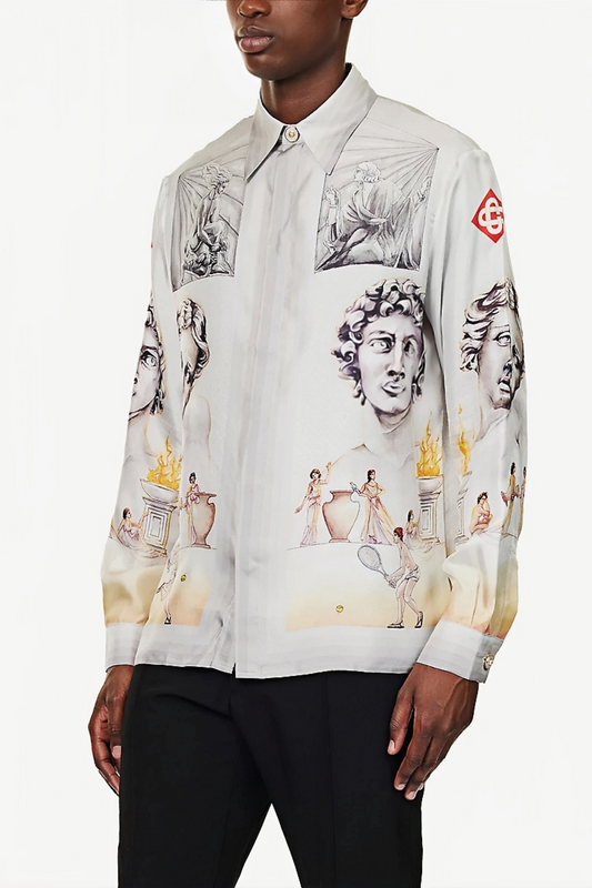 قميص كلاسيكي أبيض طويل الأكمام من Tyler