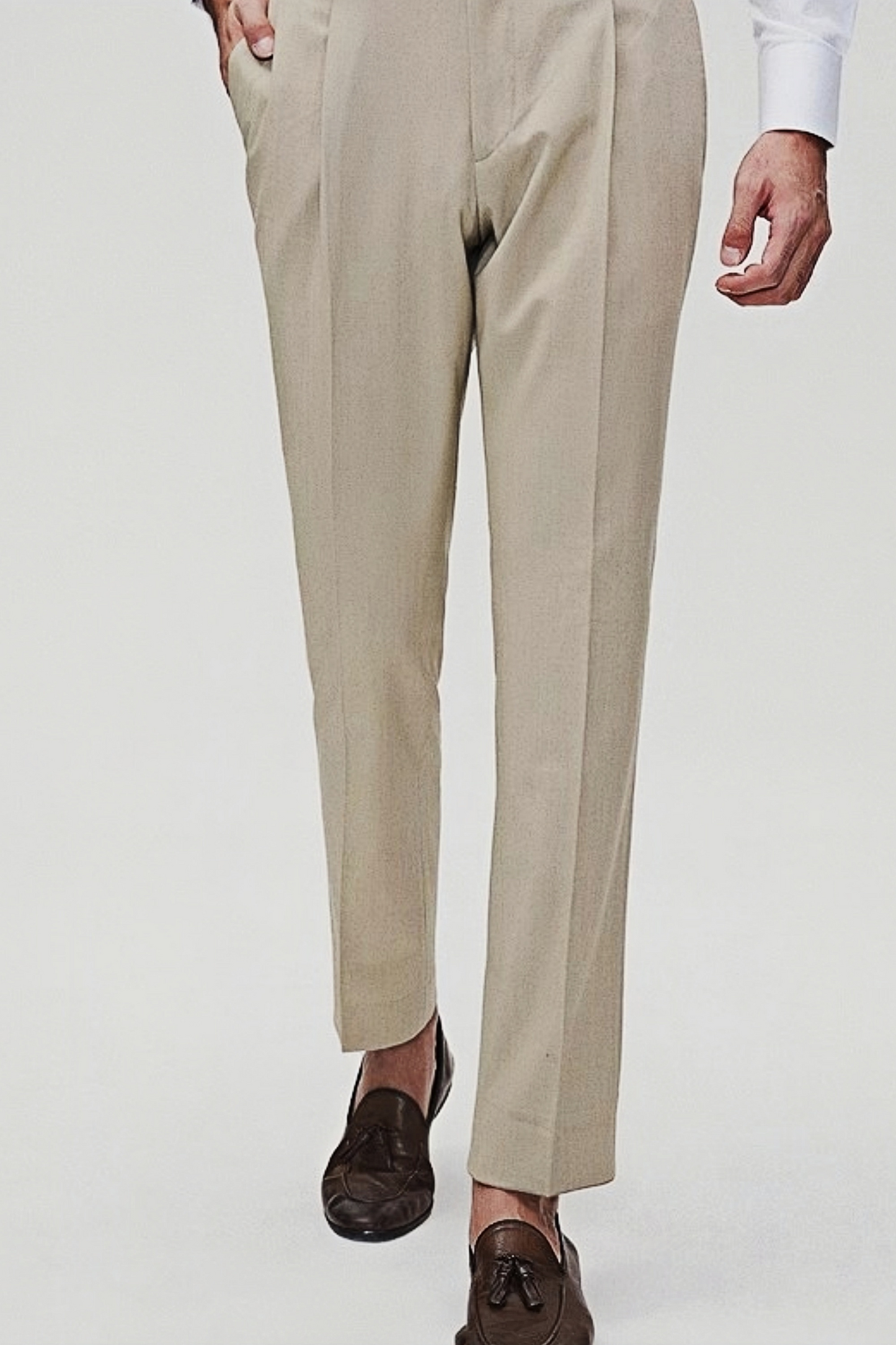 Kai light beige trousers