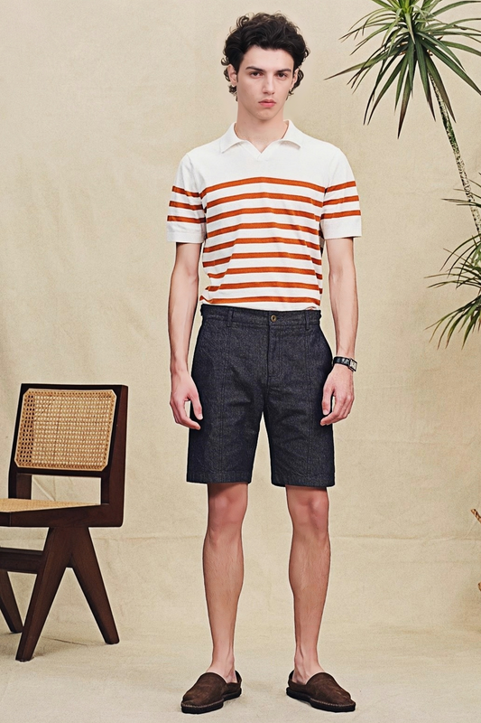 Cosmo navy-blue denim shorts