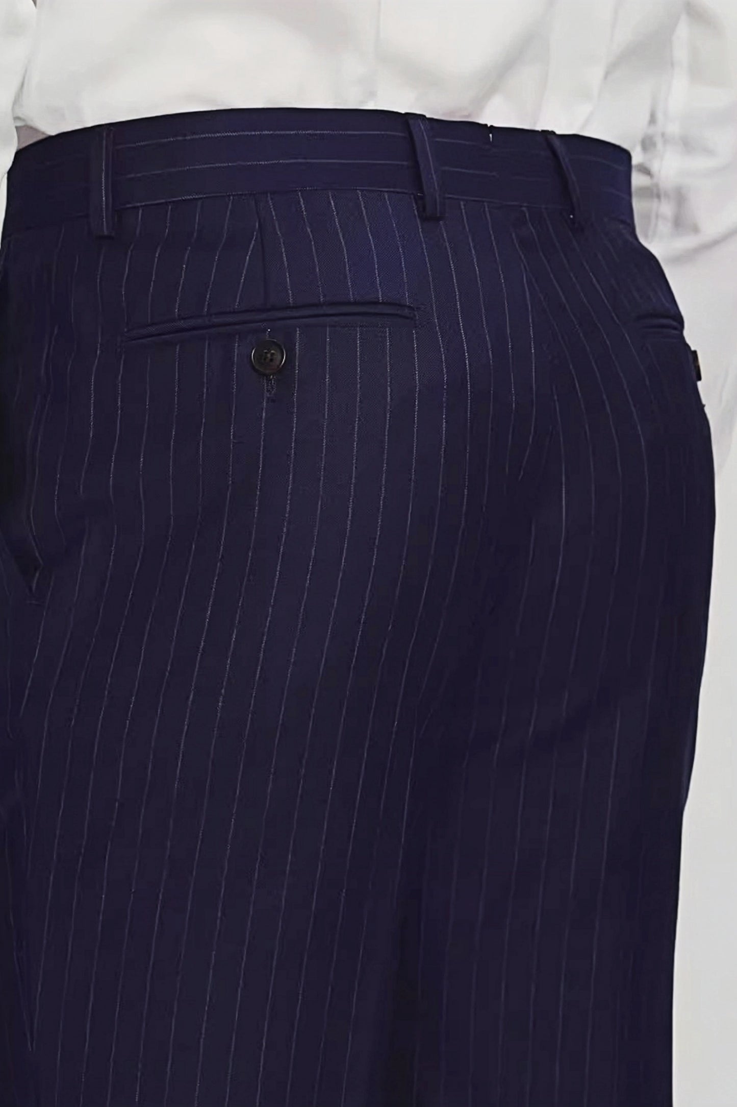 Jasper navy-blue stripe-pattern suit