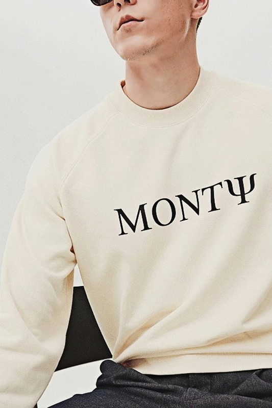 Felix off-white round-neck raglan hoodie