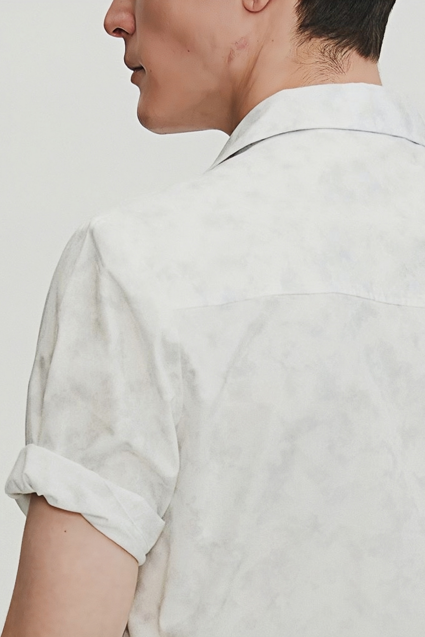 Kiran white tie-dyed shirt