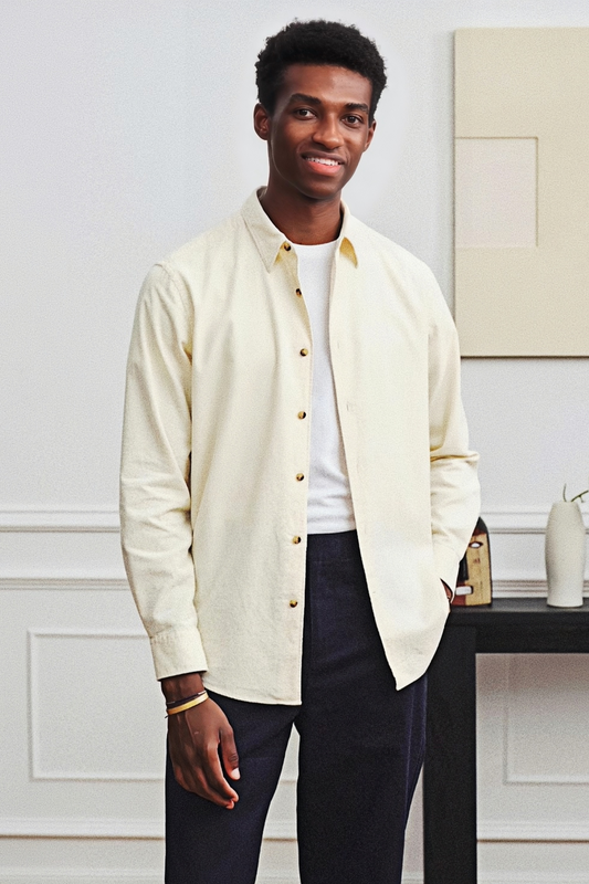 Rowan off-white corduroy shirt