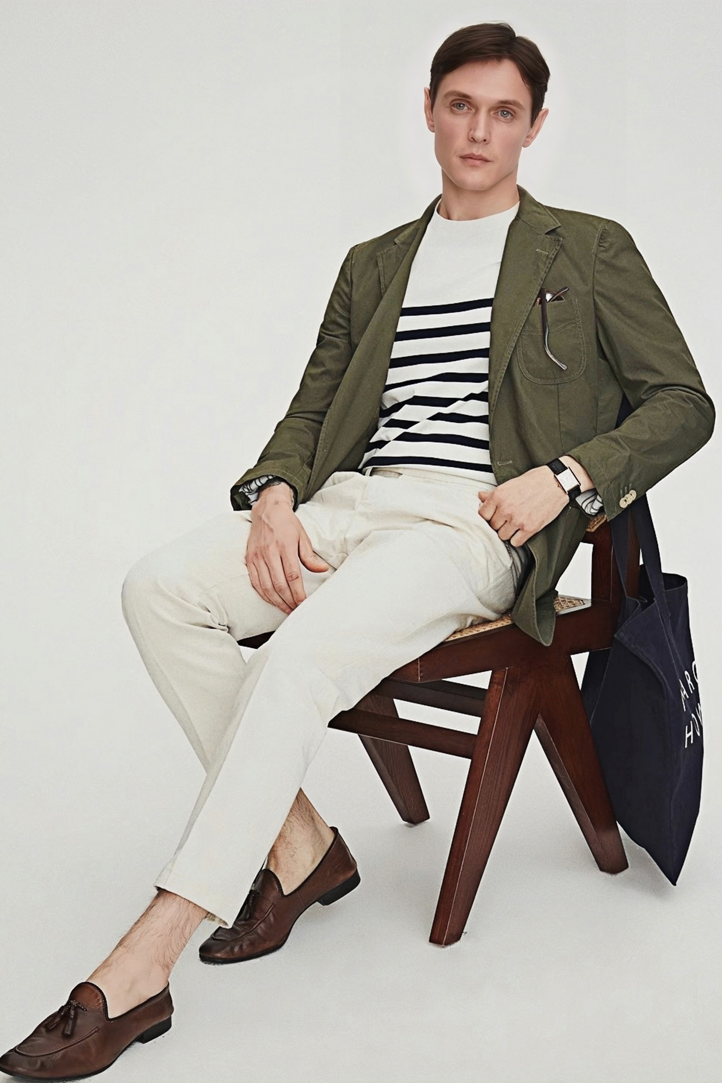 Lucien stripe-pattern round-neck T-shirt