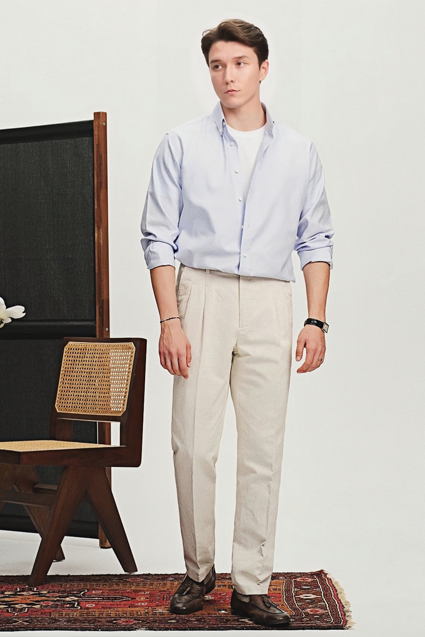 Liam light-blue shirt