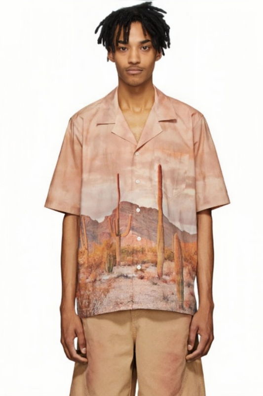 قميص قصير الأكمام من Yann بني لون الصحراء