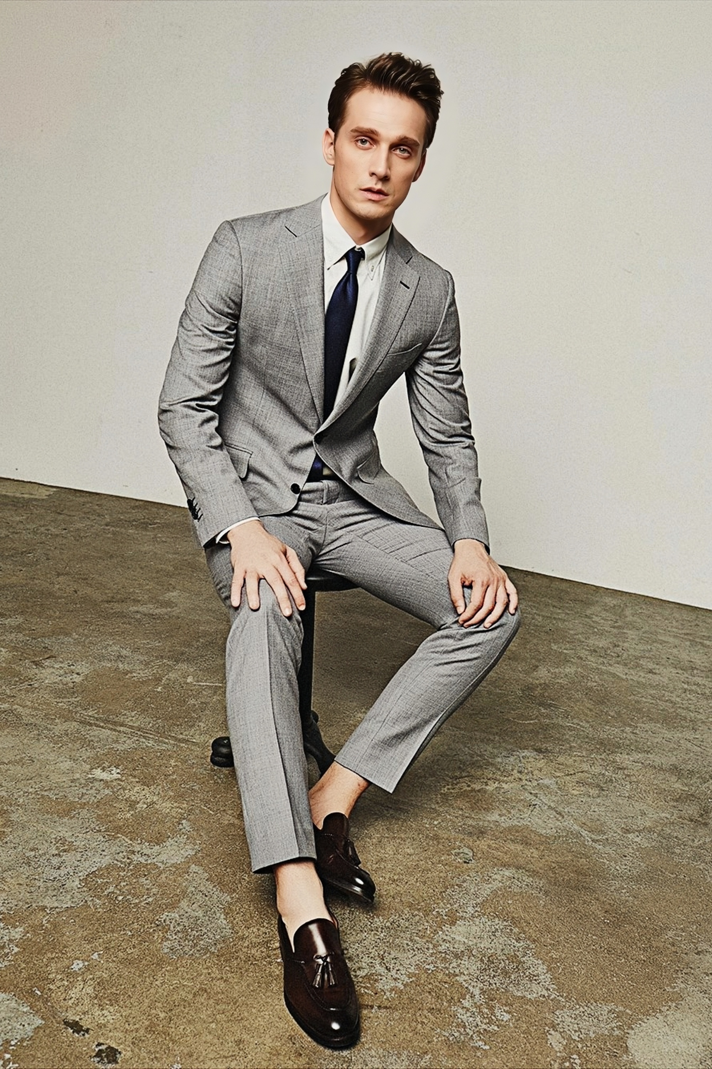 بدلة رمادية فاتحة من Alistair