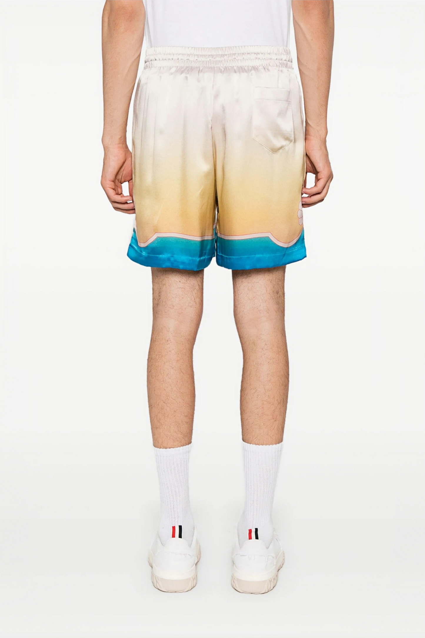 Larry blue pastel color block short