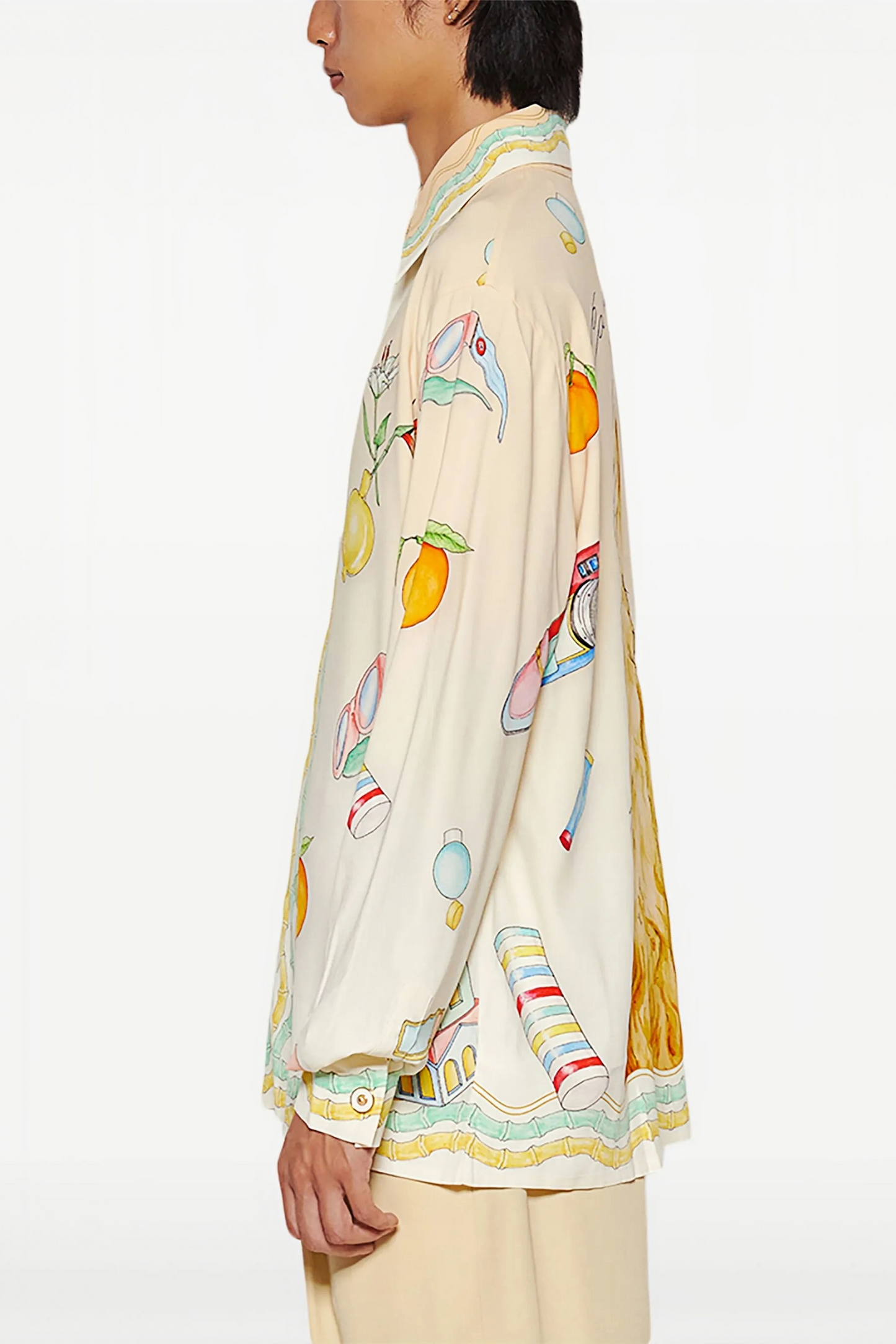 Ethan yellow canine long-sleeve shirt