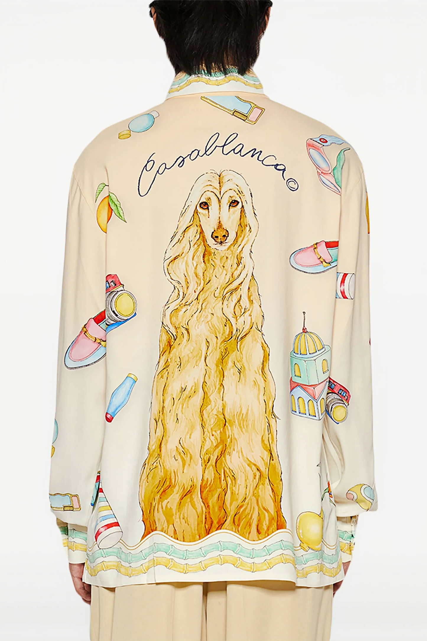 Ethan yellow canine long-sleeve shirt