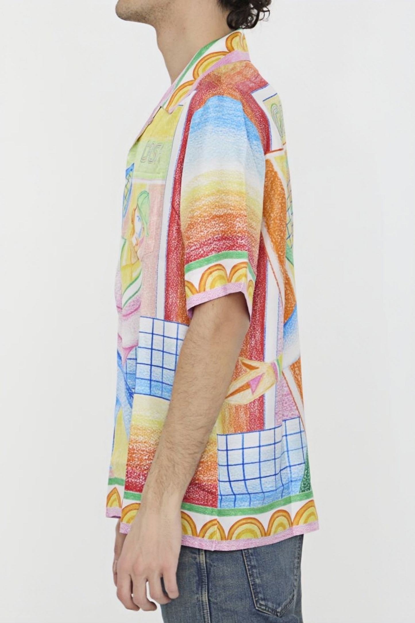 قميص قصير الأكمام بألوان زاهية من Adam