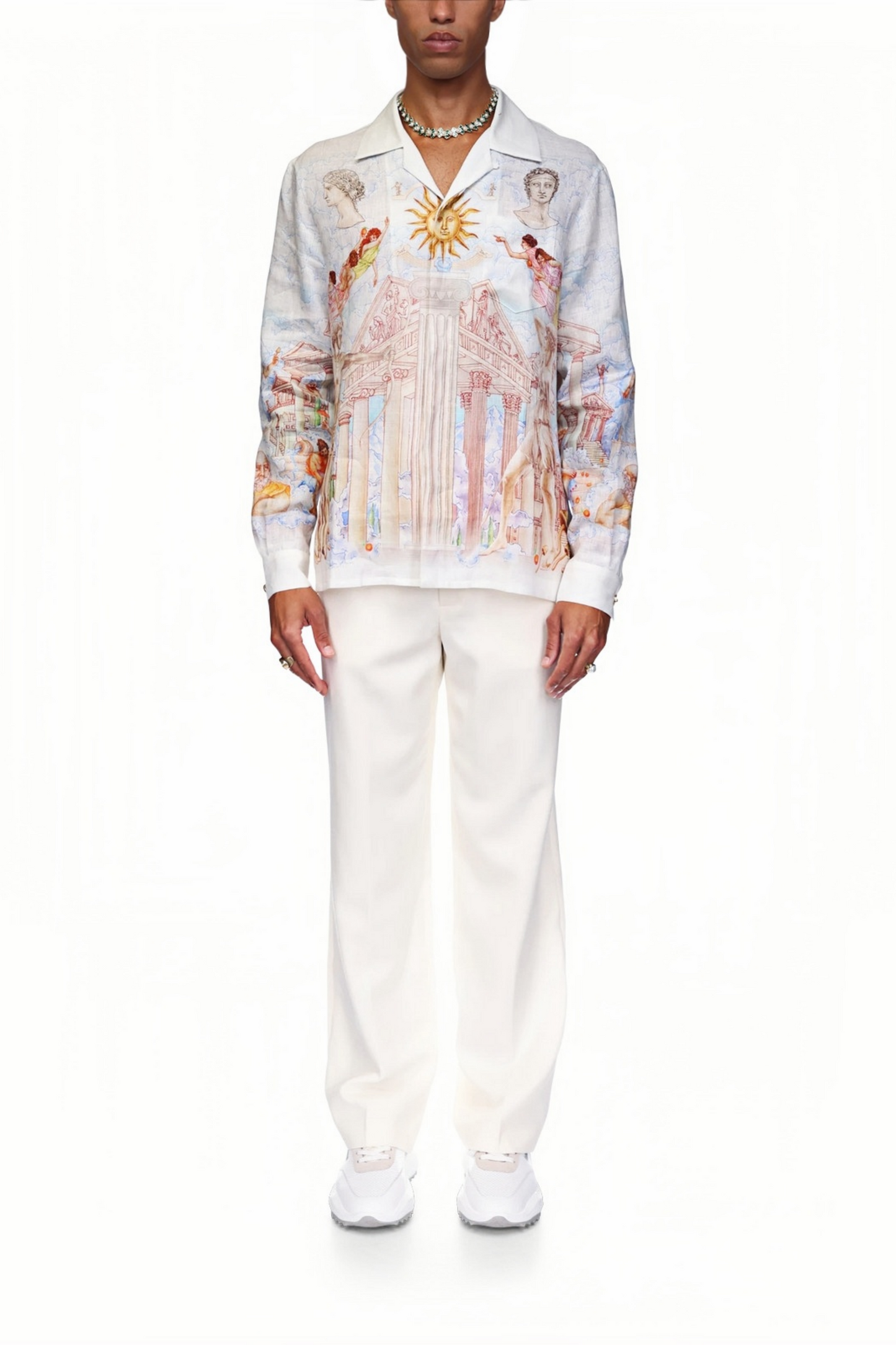 Jason white architectural long-sleeve shirt