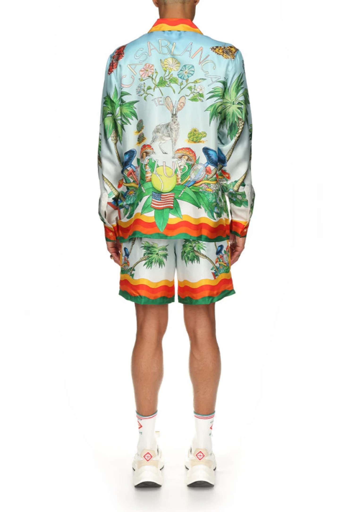 Daniel grreen tropical print short-sleeve shirt