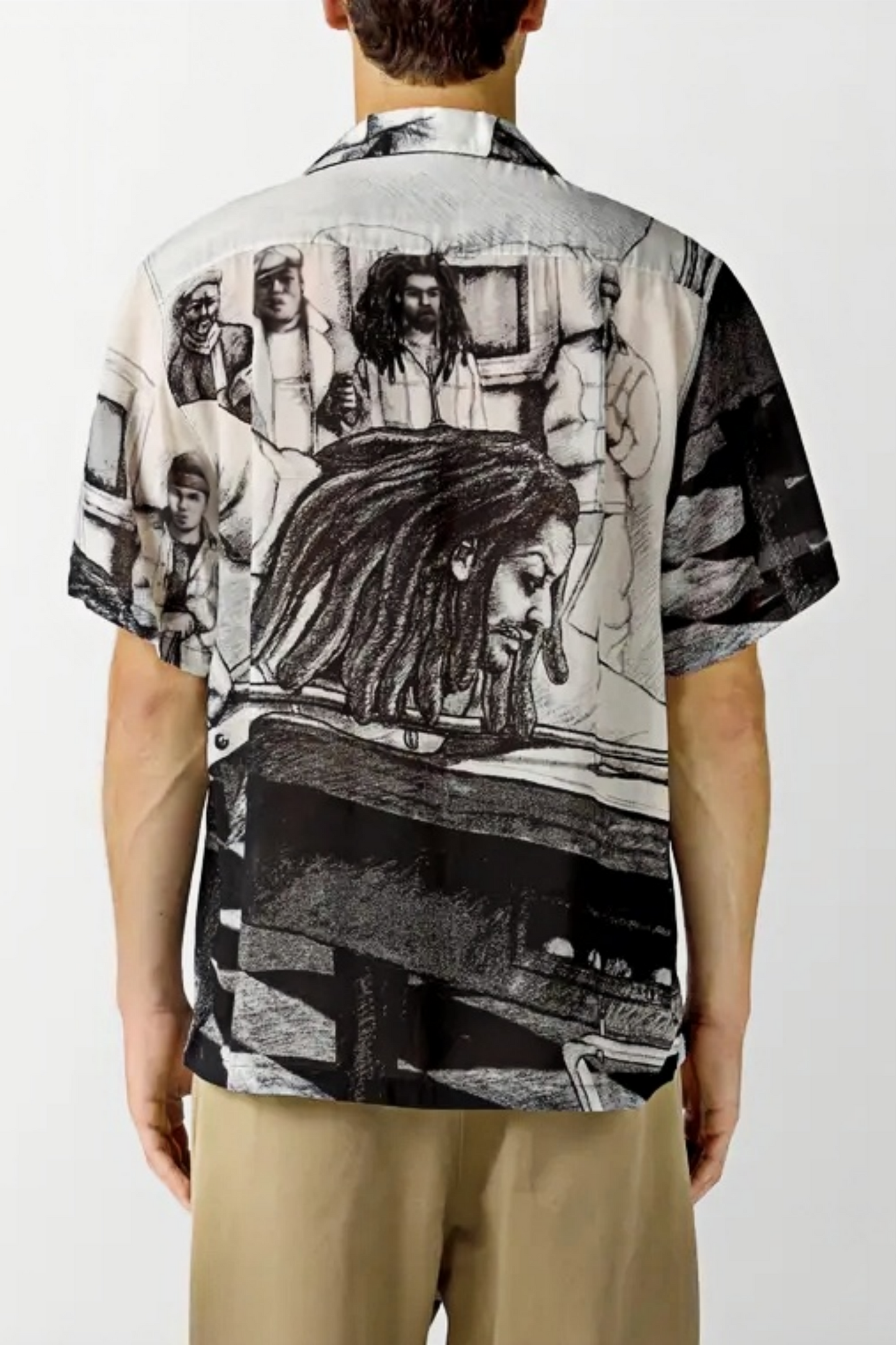 Léonard white graphic short-sleeve shirt