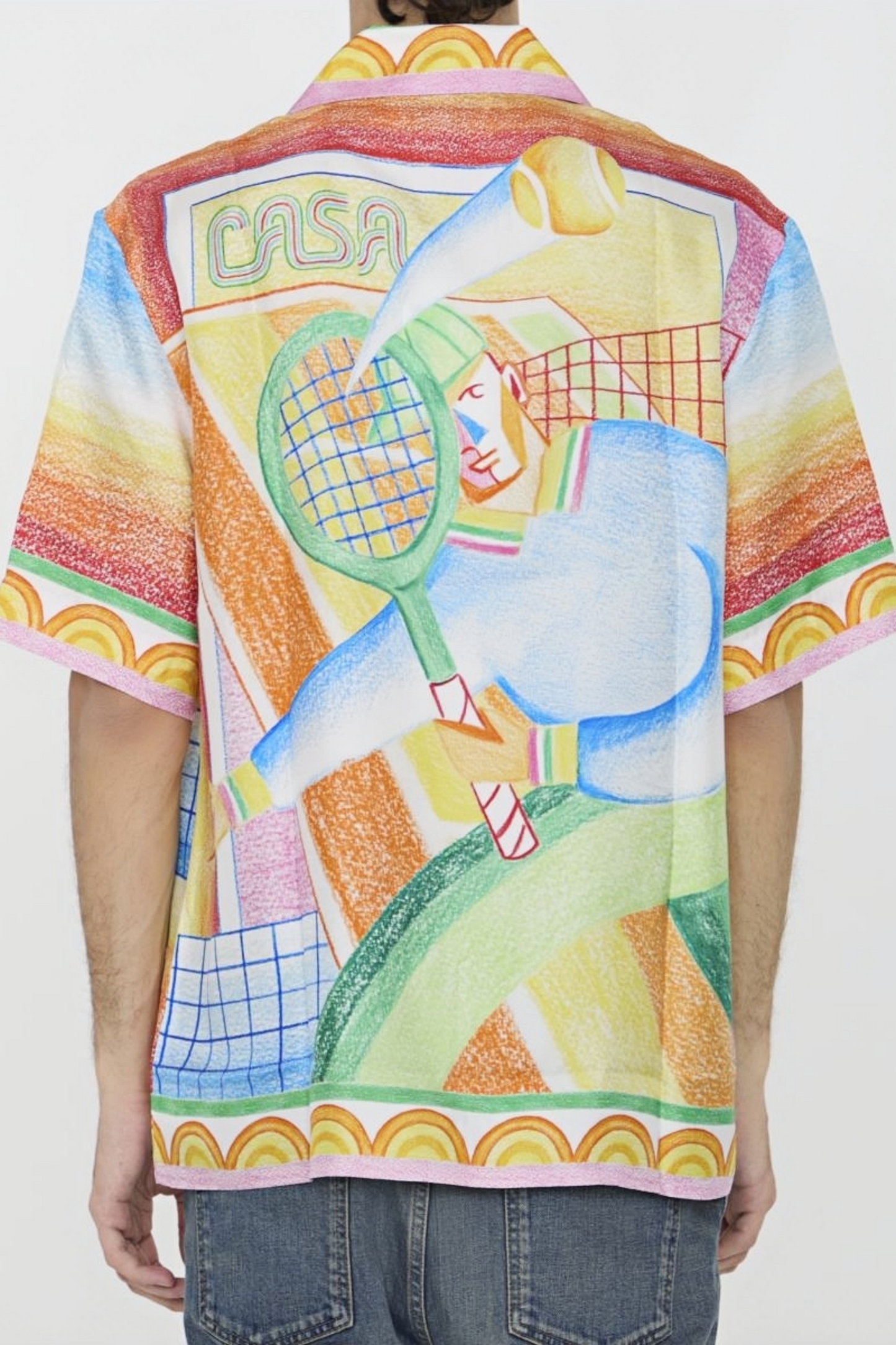 قميص قصير الأكمام بألوان زاهية من Adam