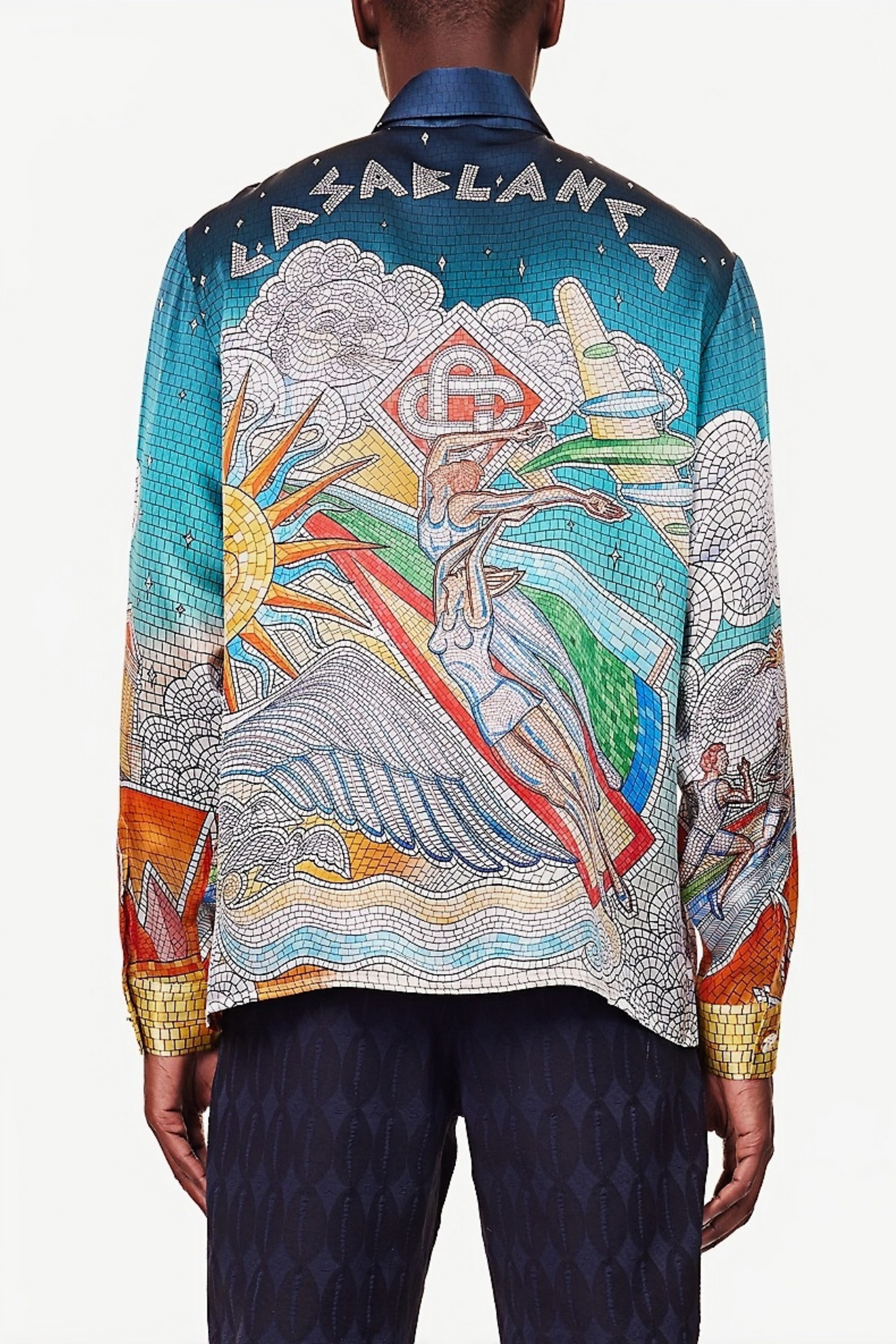 Riley green mythological long-sleeve shirt