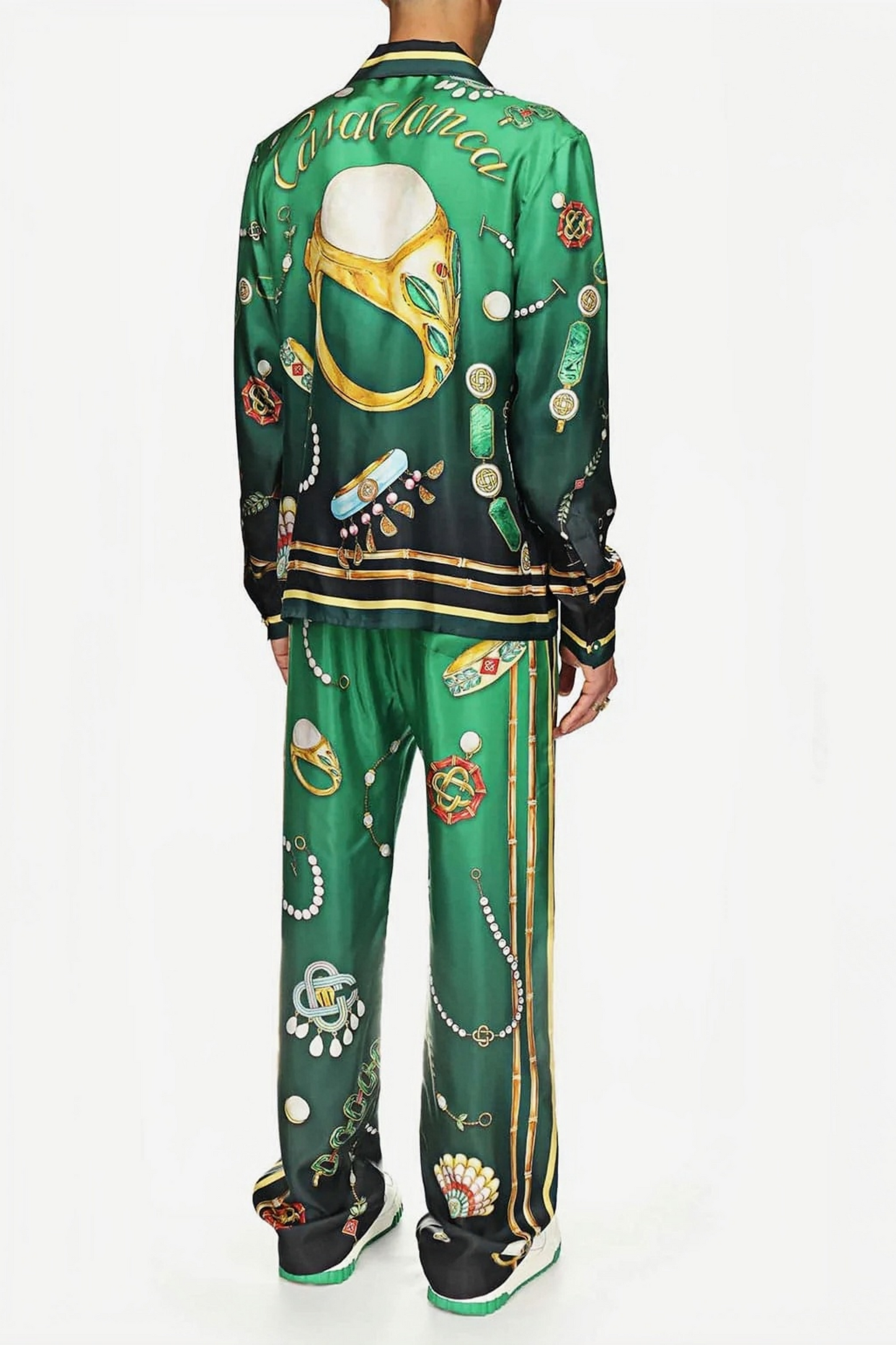 Isaac green jewelry long-sleeve shirt