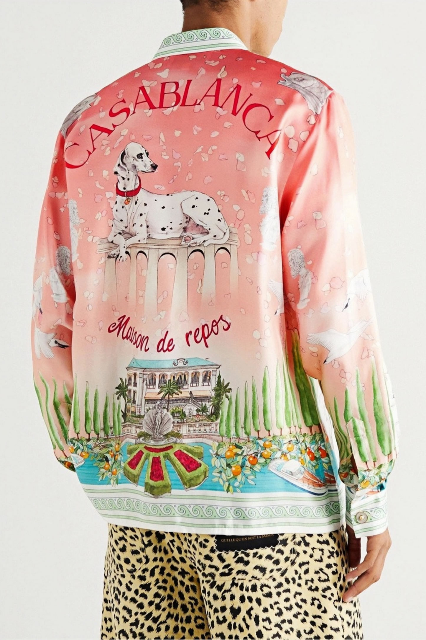 Carl pink floral short-sleeve shirt