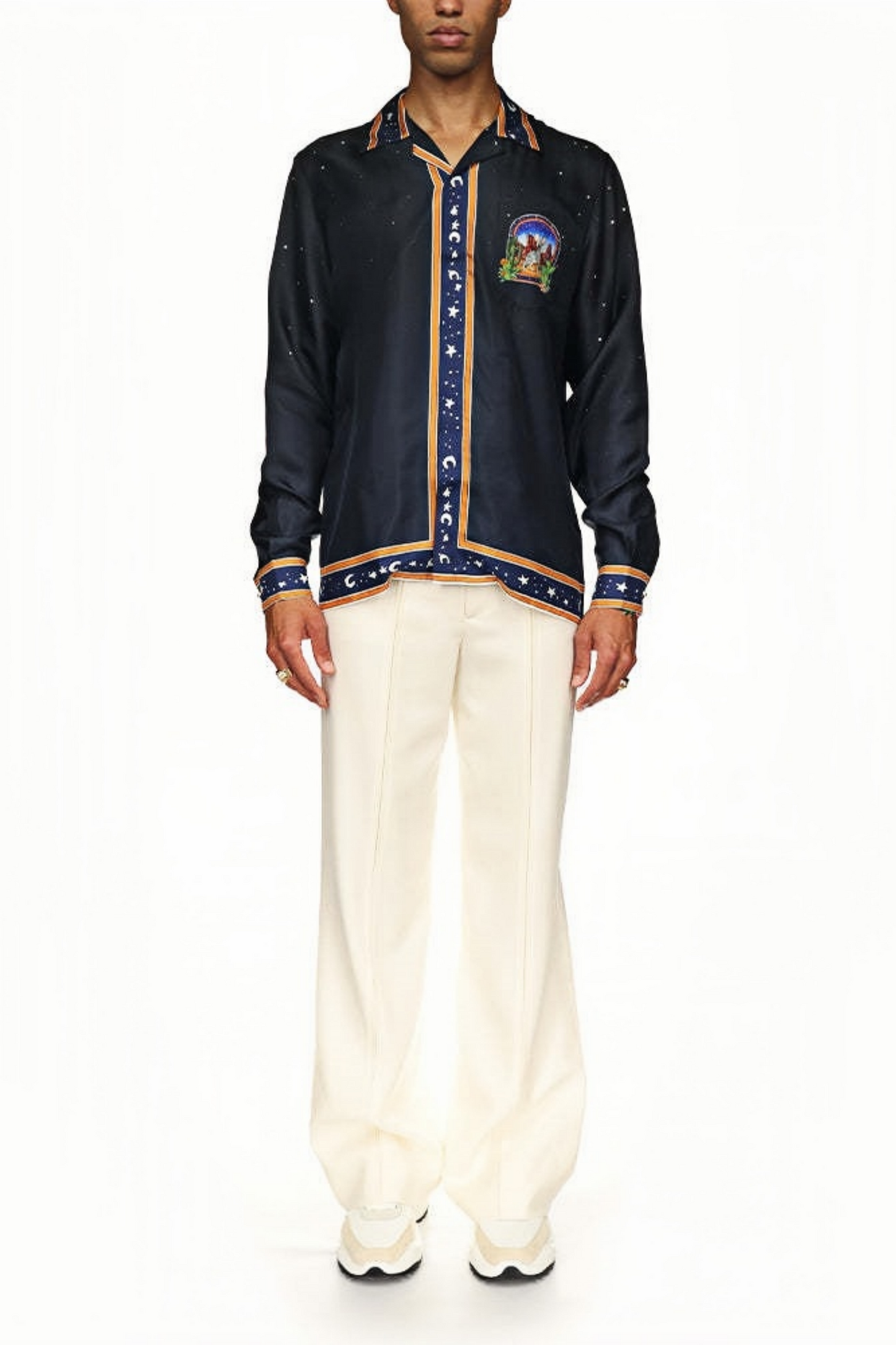 Rémi black desert night long-sleeve shirt