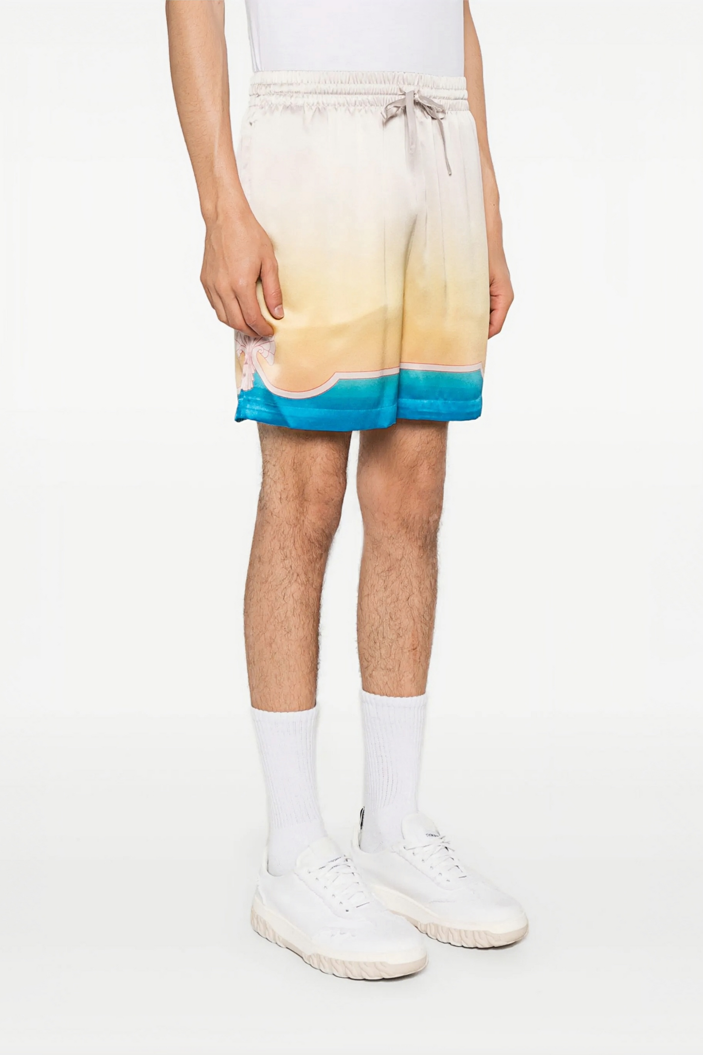 Larry blue pastel color block short
